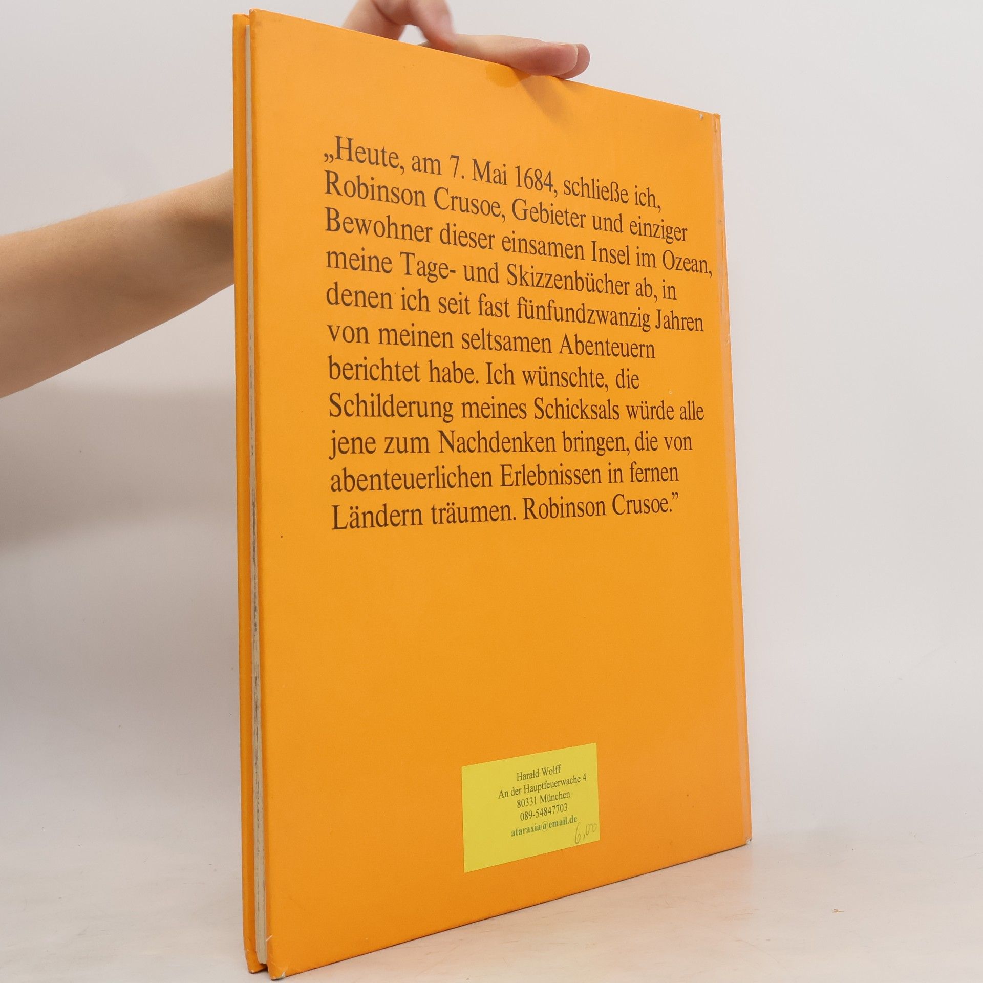Joël Cuénot Das Tagebuch des Robinson Crusoe