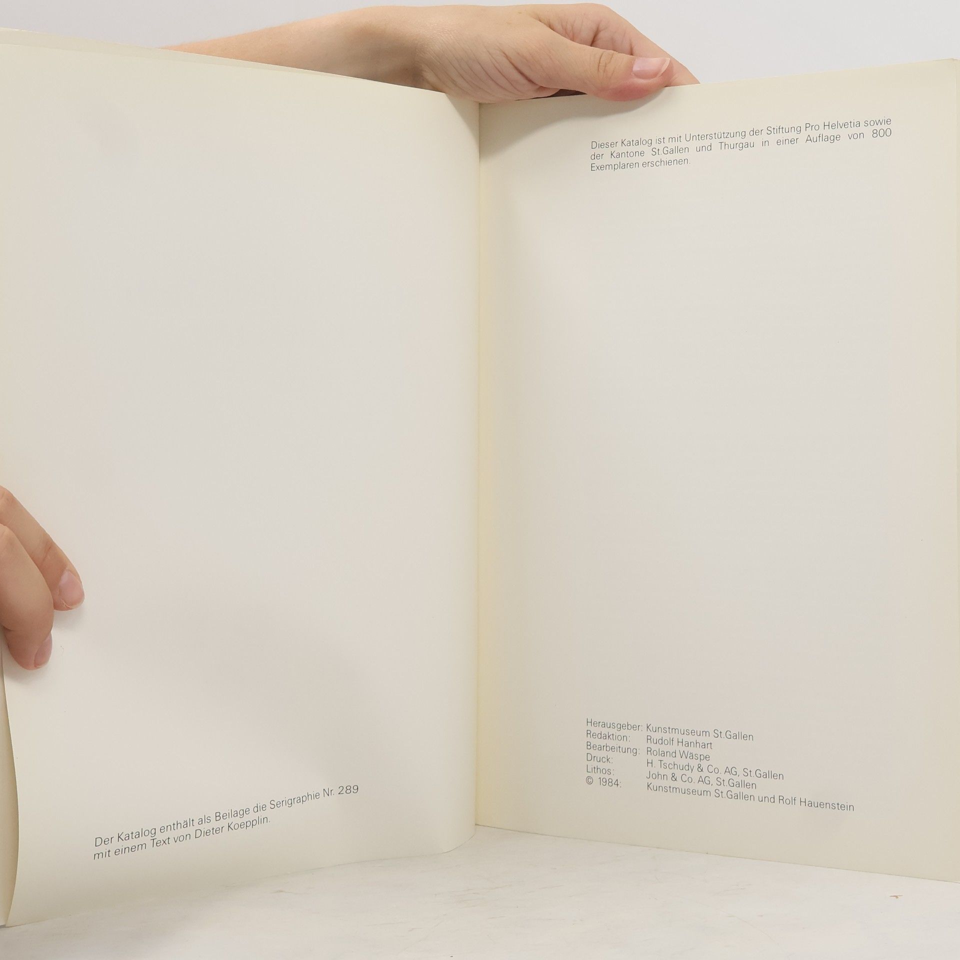 Rolf Hauenstein Druckgraphik 1979-1984