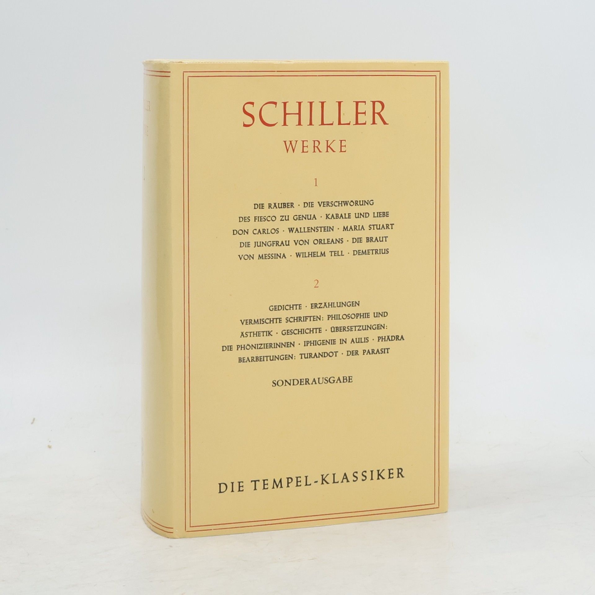 Friedrich Schiller Schiller Werke 1