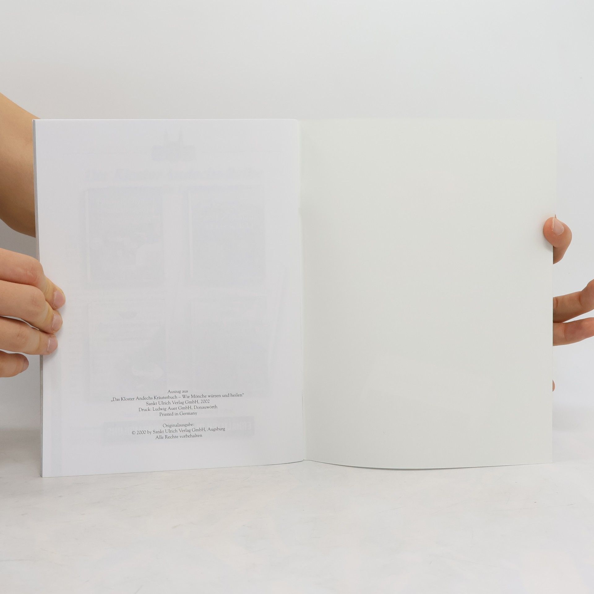Anselm Bilgri Das Kloster Andechs Kräuterbuch