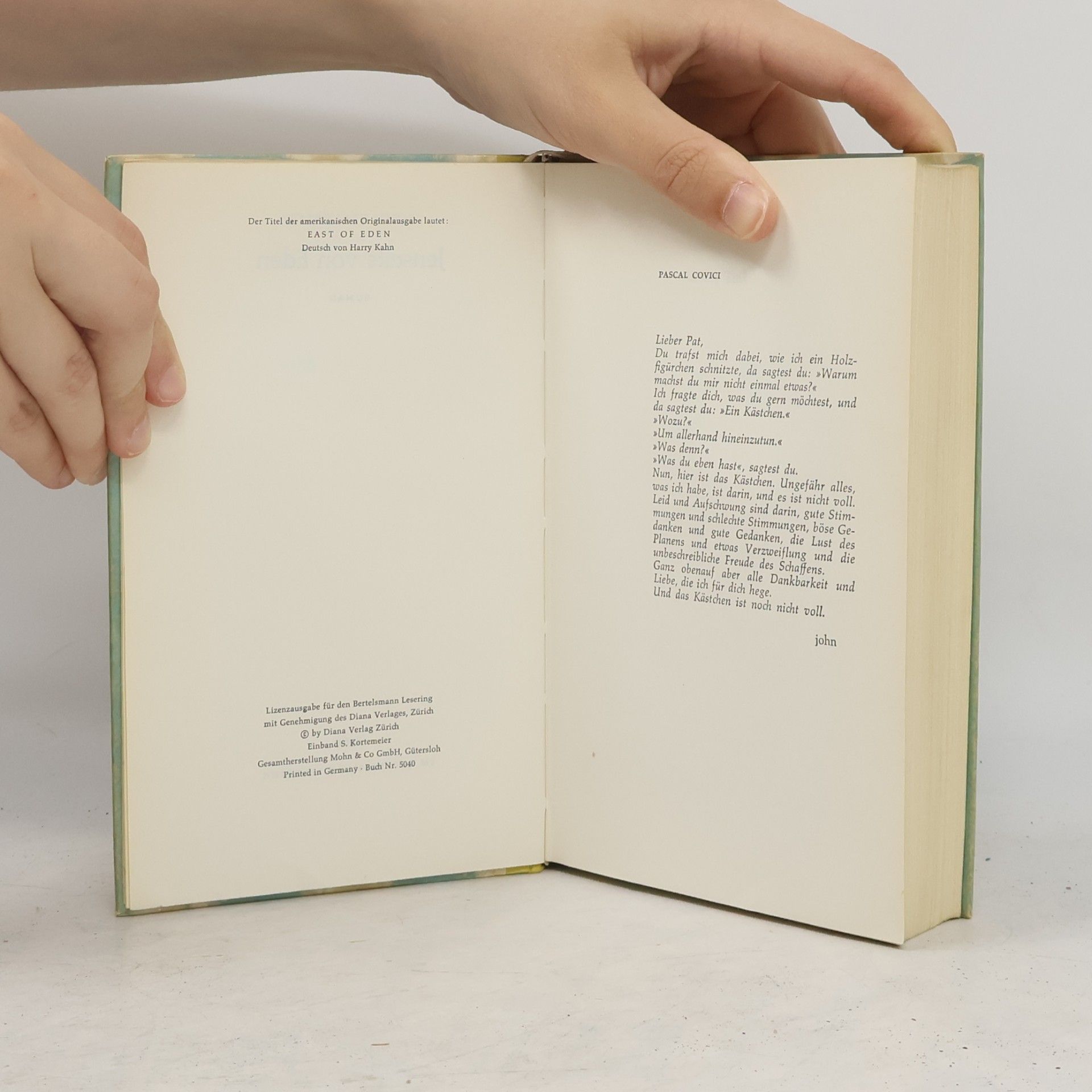 John Steinbeck Jenseits von Eden