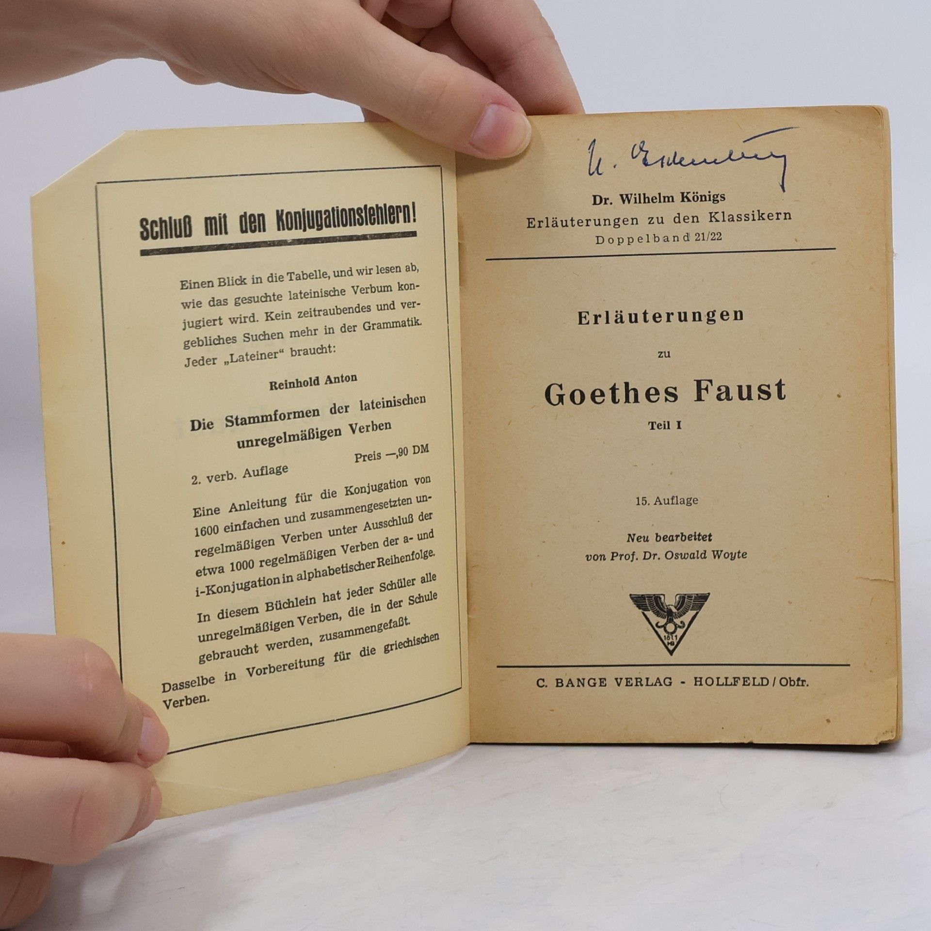 Johann Wolfgang von Goethe Erläuterungen zu Goethes Faust. Teil I