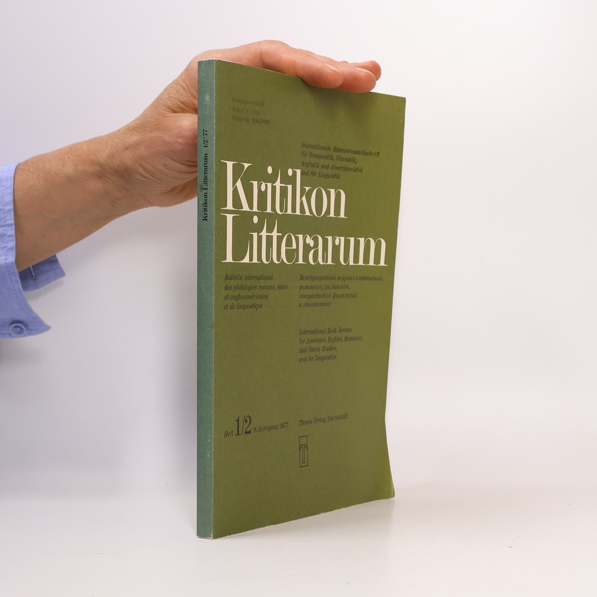 kolektiv Kritikon Litterarum. Heft 1/2