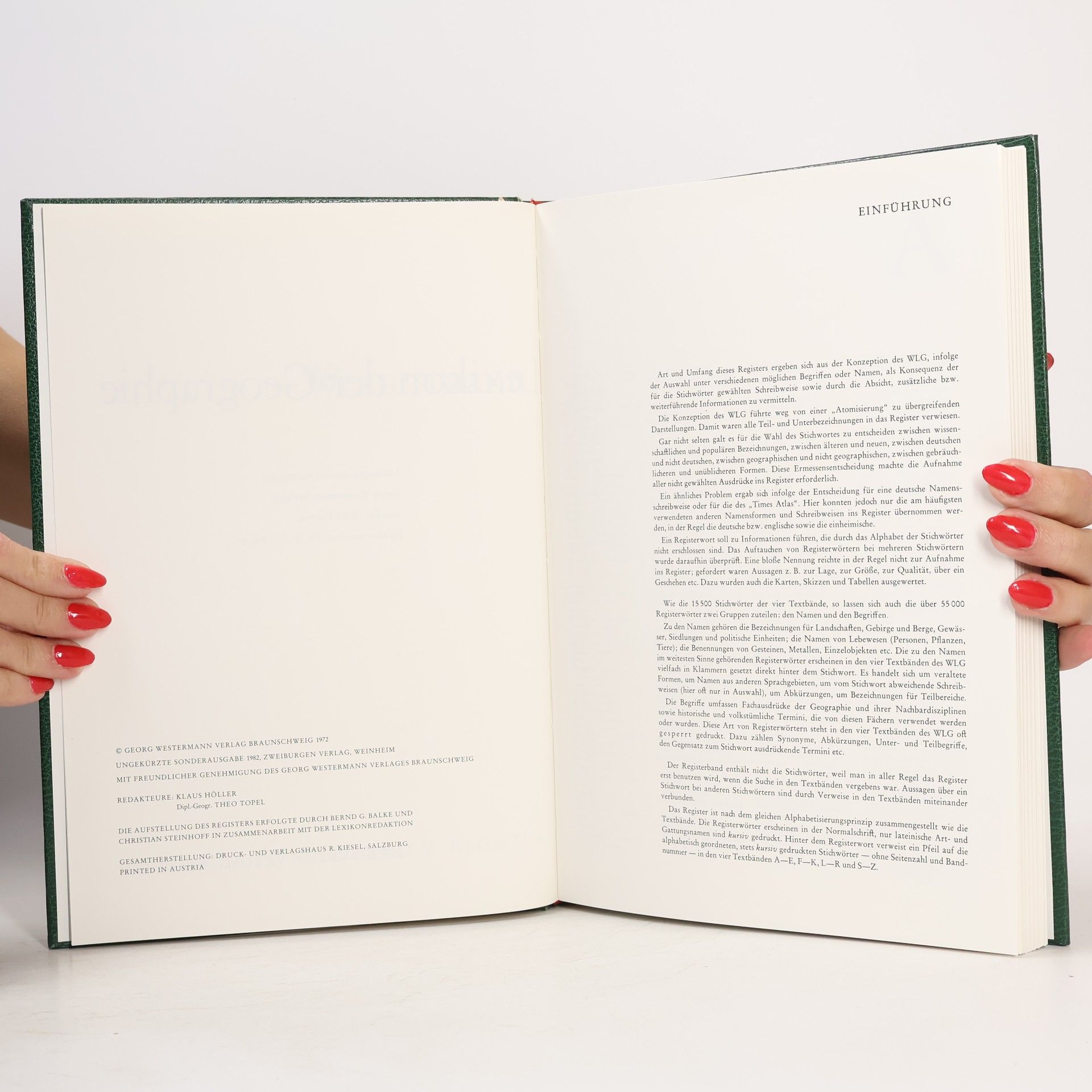 Autorenkollektiv Westermann Lexikon der Geographie. Band V. Register