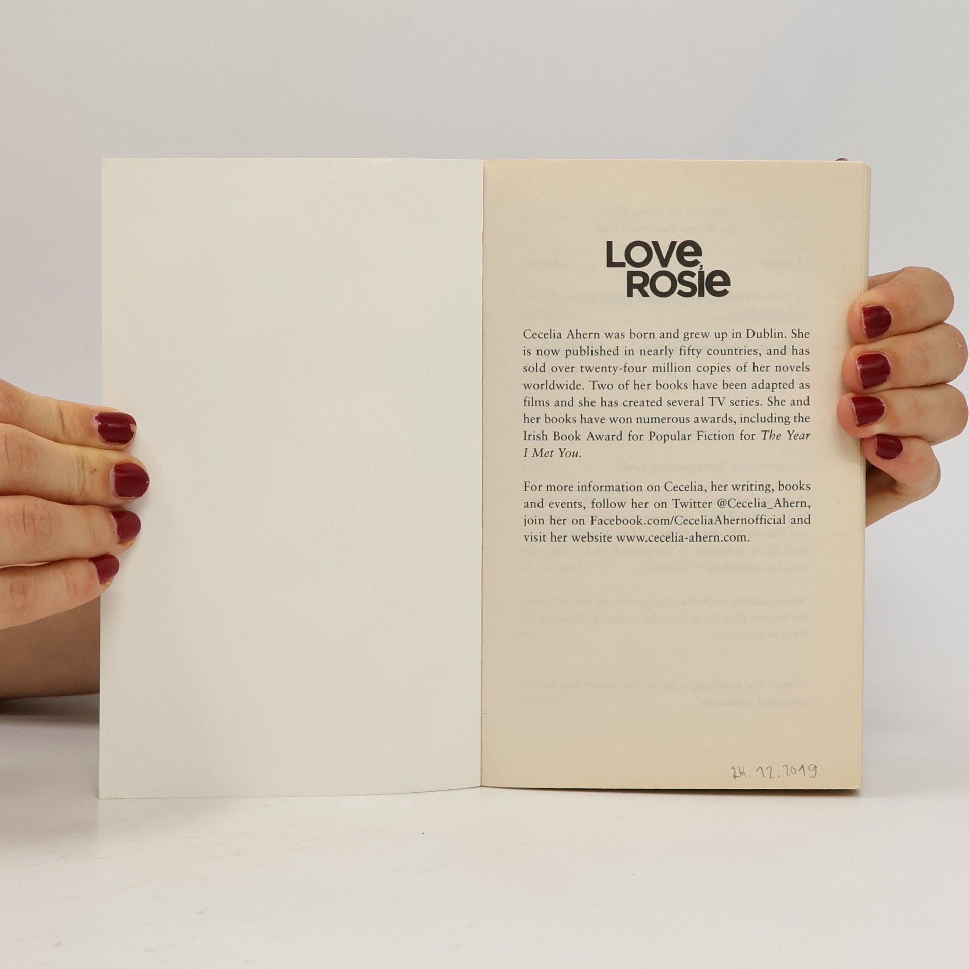 Cecelia Ahern Love, Rosie
