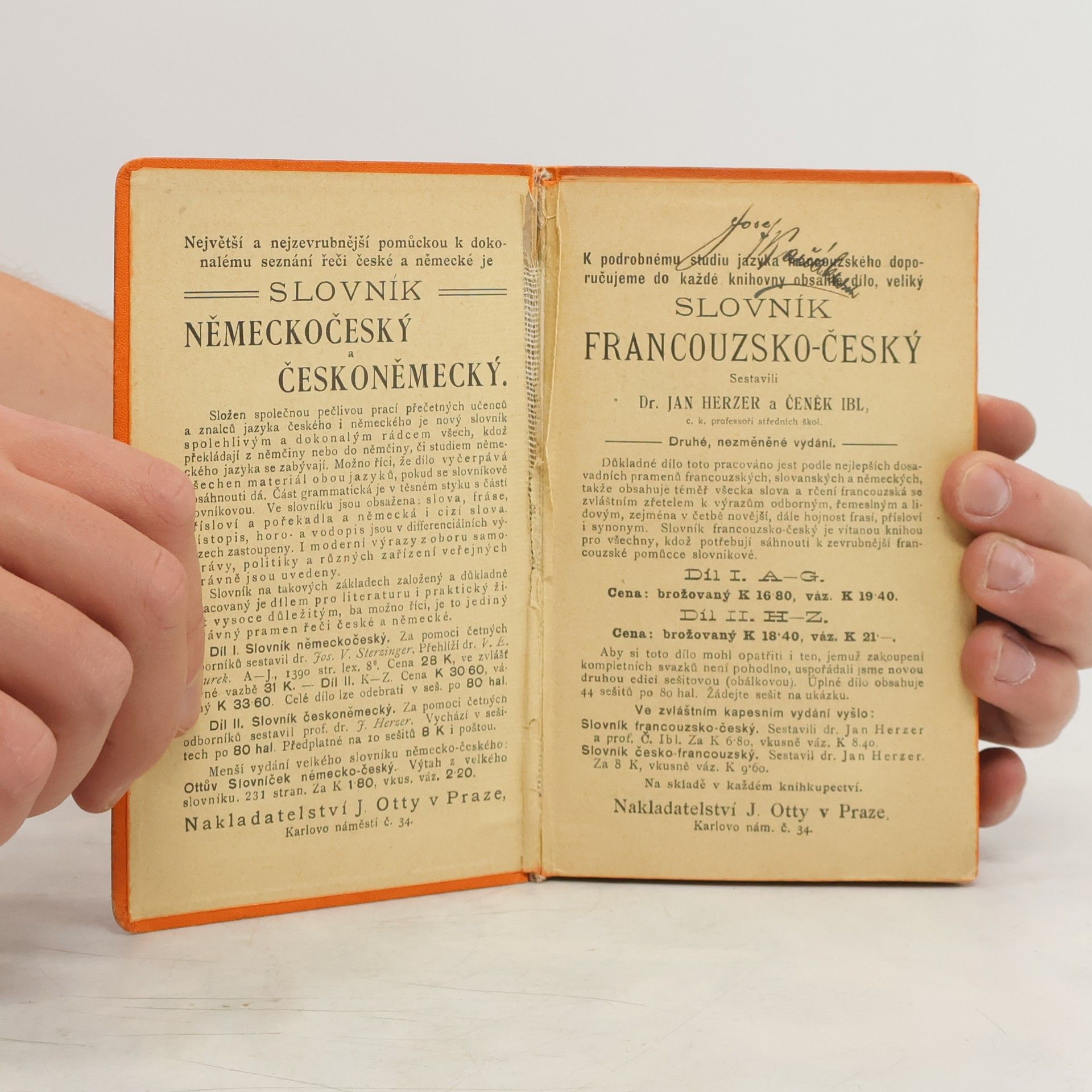Kolektiv autorů Ottův slovníček česko-německý a německo-český