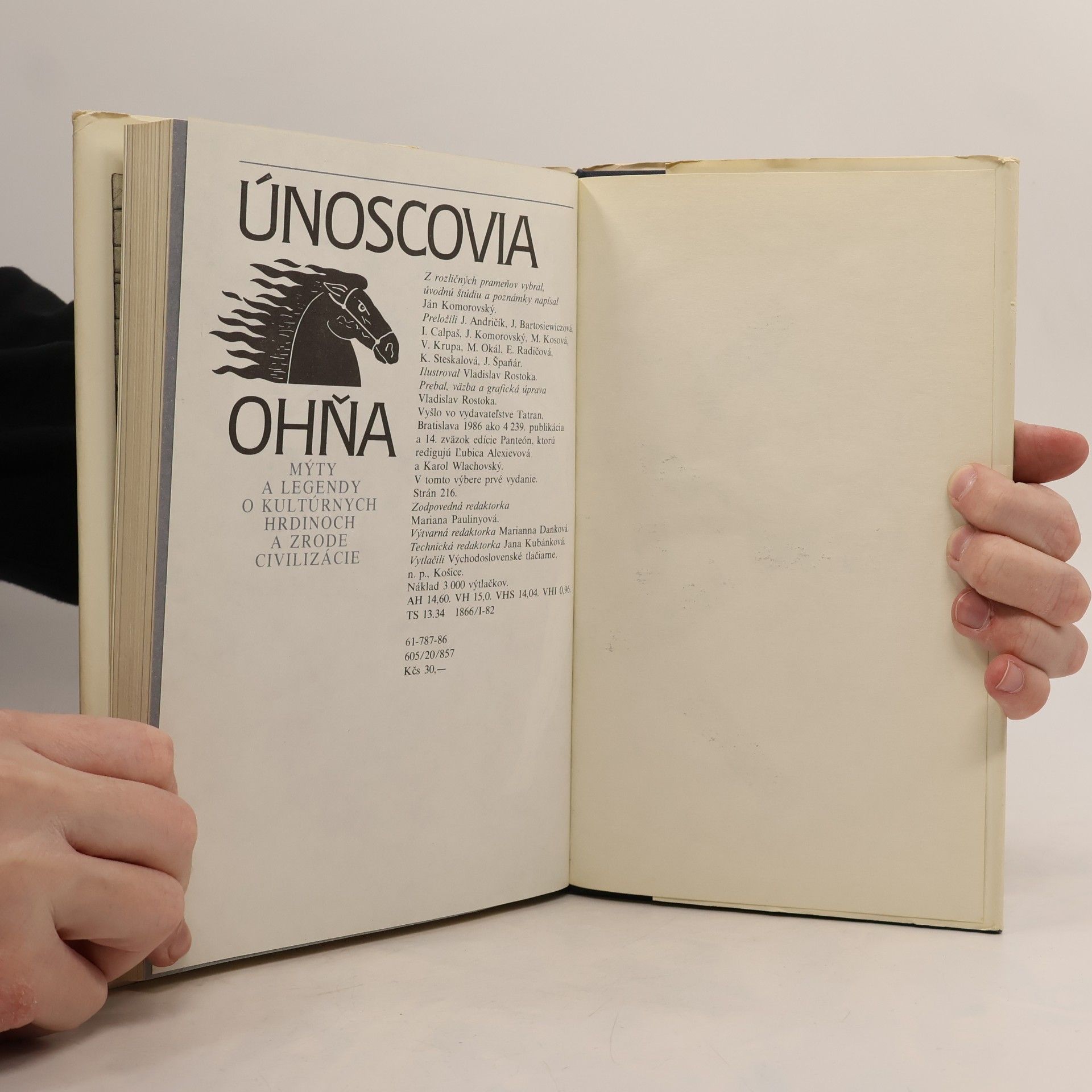 Ján Komorovský Únoscovia ohňa : mýty a legendy o kultúrnych hrdinoch a zrode civilizácie