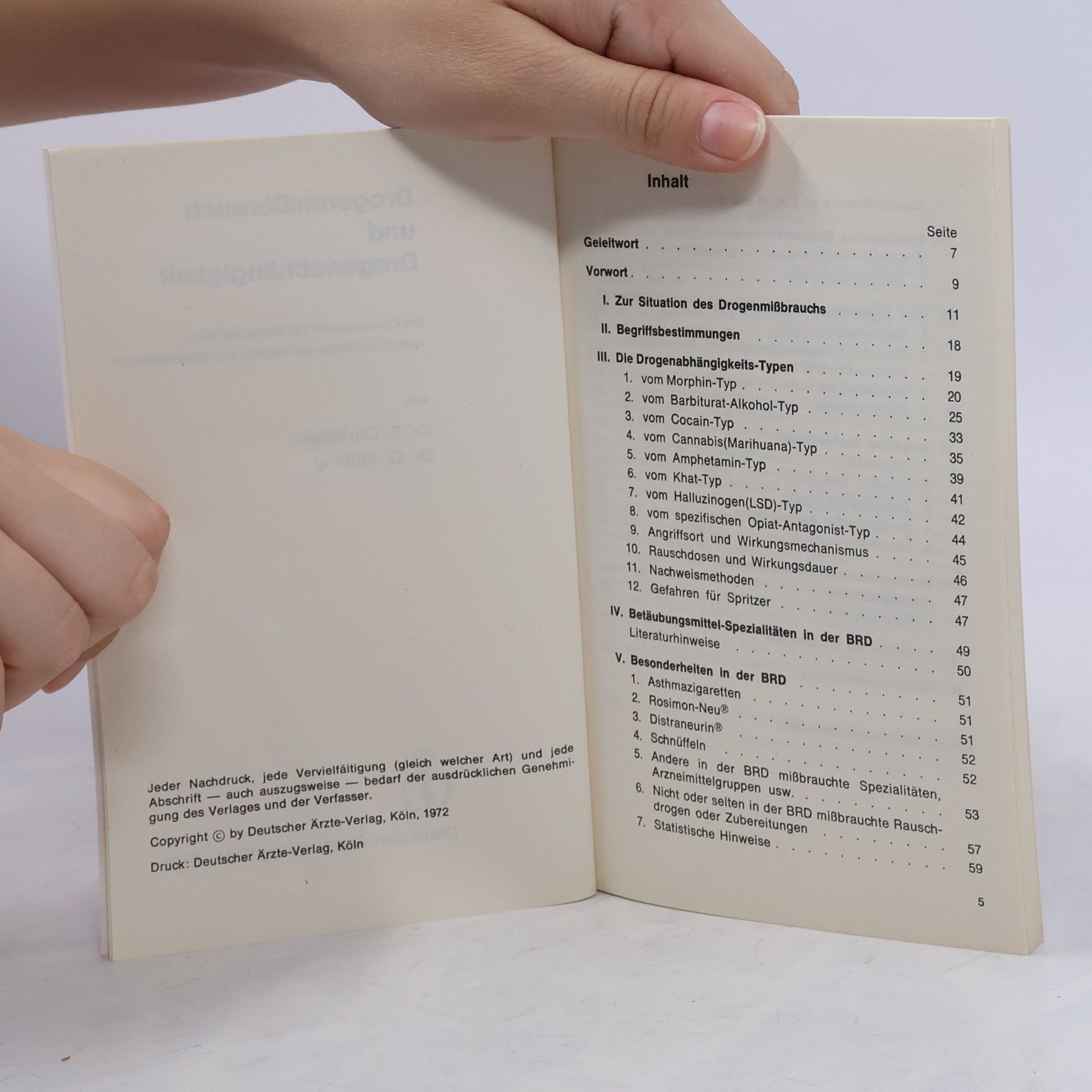 Kolektiv autorů Drogenmissbrauch und Drogenabhängigkeit: Ein Compendium für Ärzte