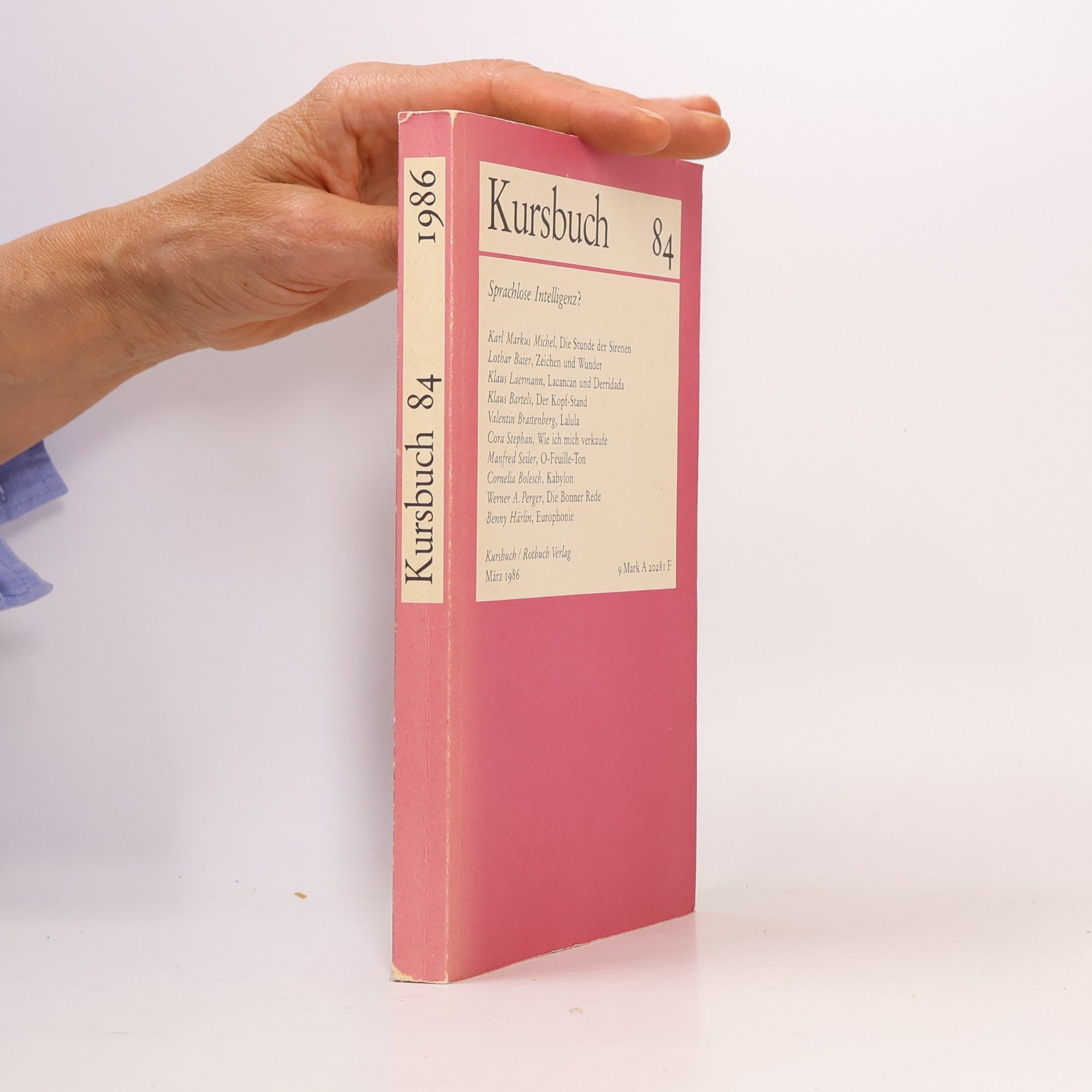Kolektív autorov Kursbuch 84. Sprachlose Intelligenz?