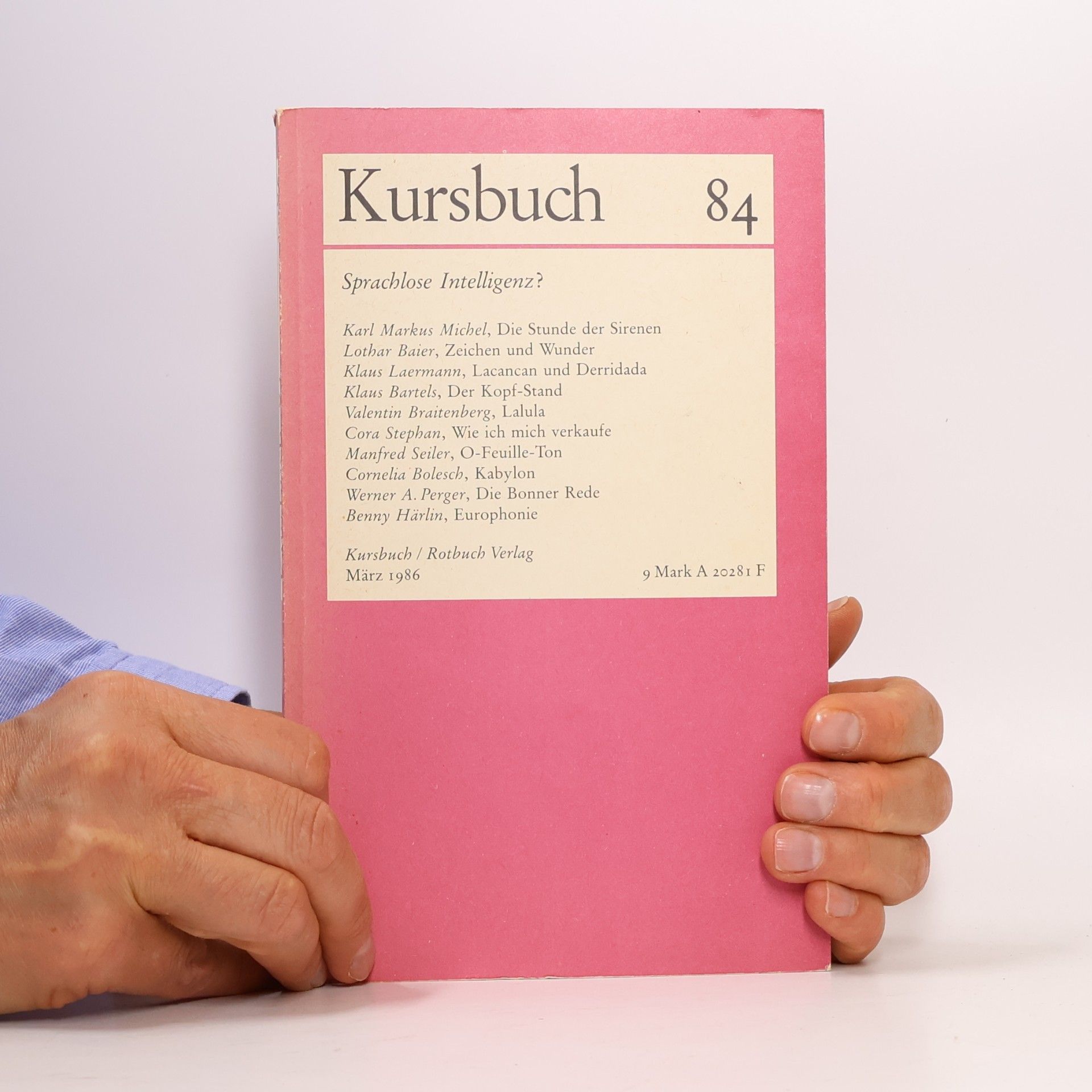 Kolektív autorov Kursbuch 84. Sprachlose Intelligenz?