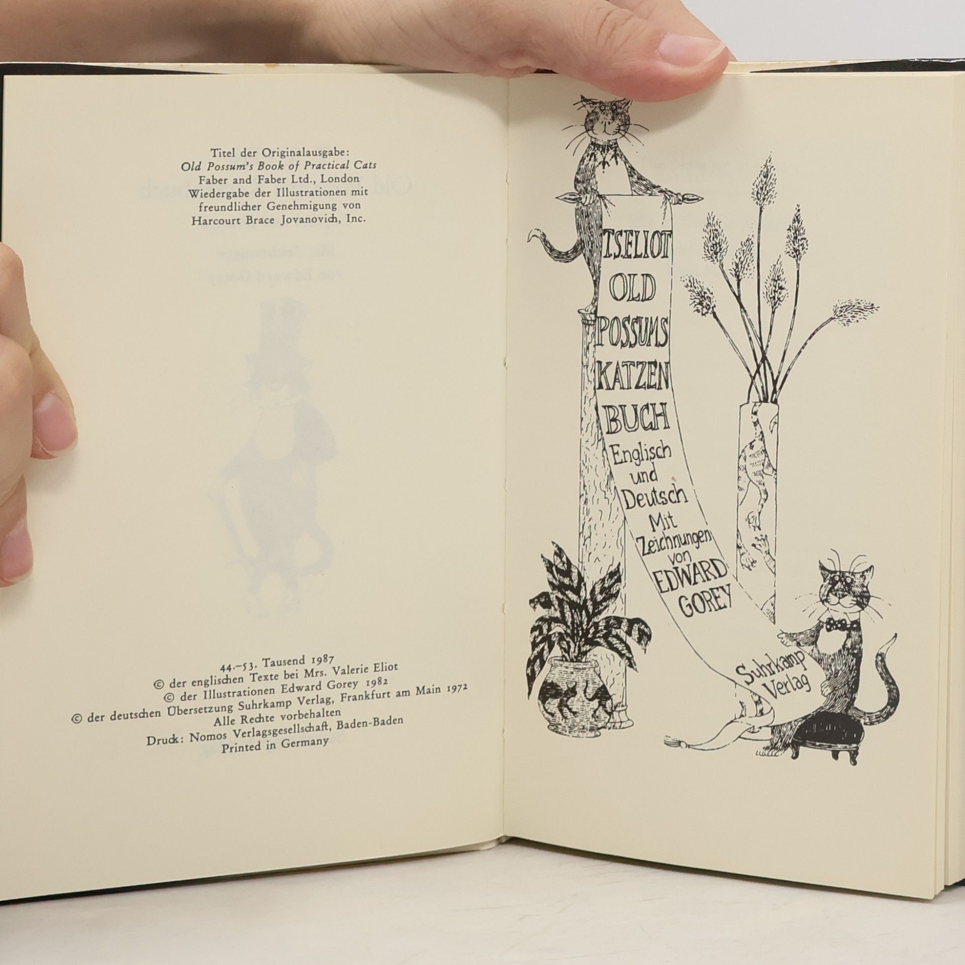T. S. Eliot Old Possums Katzenbuch. Cats