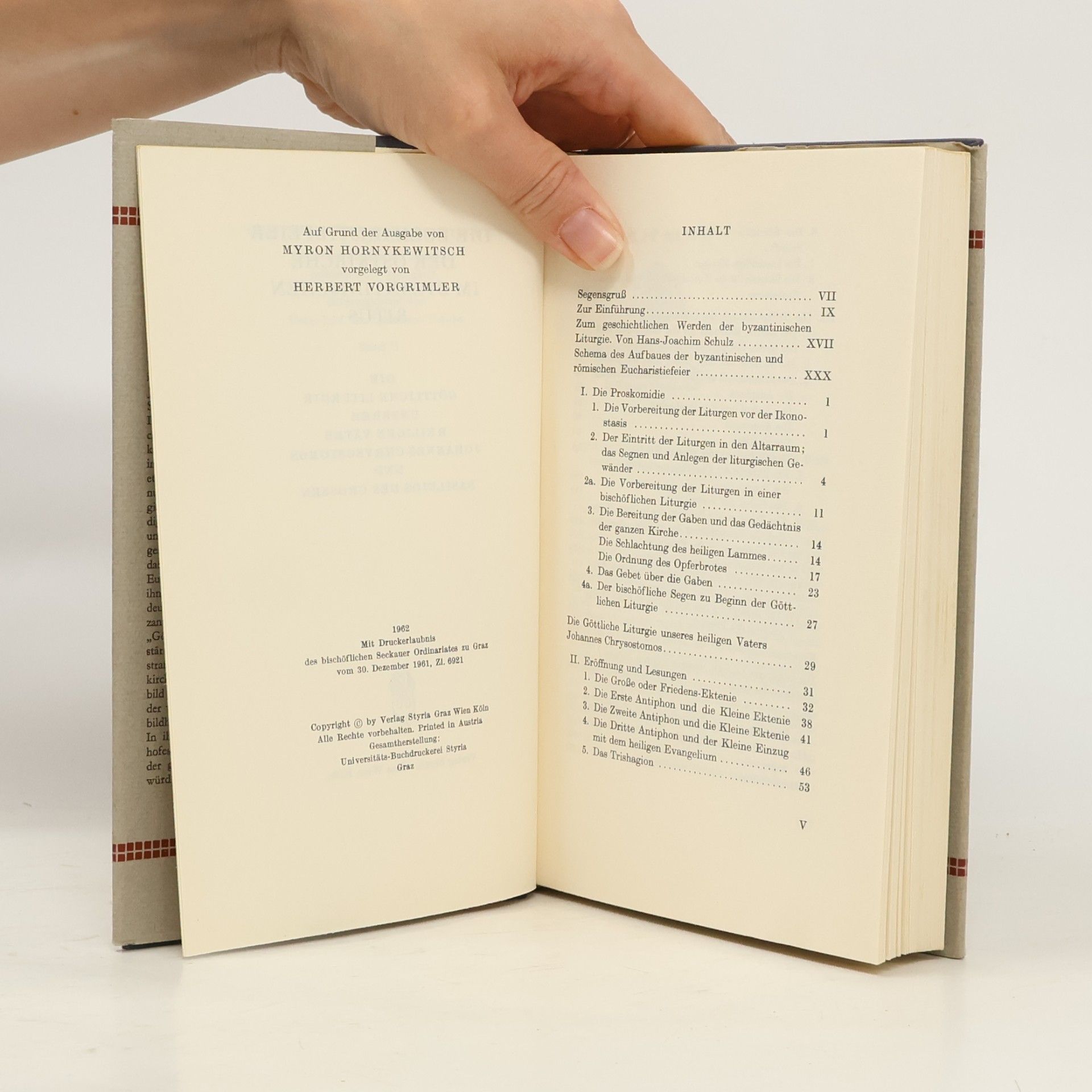 AA.VV. Die Eucharistiefeier der Ostkirche im byzantinischen Ritus