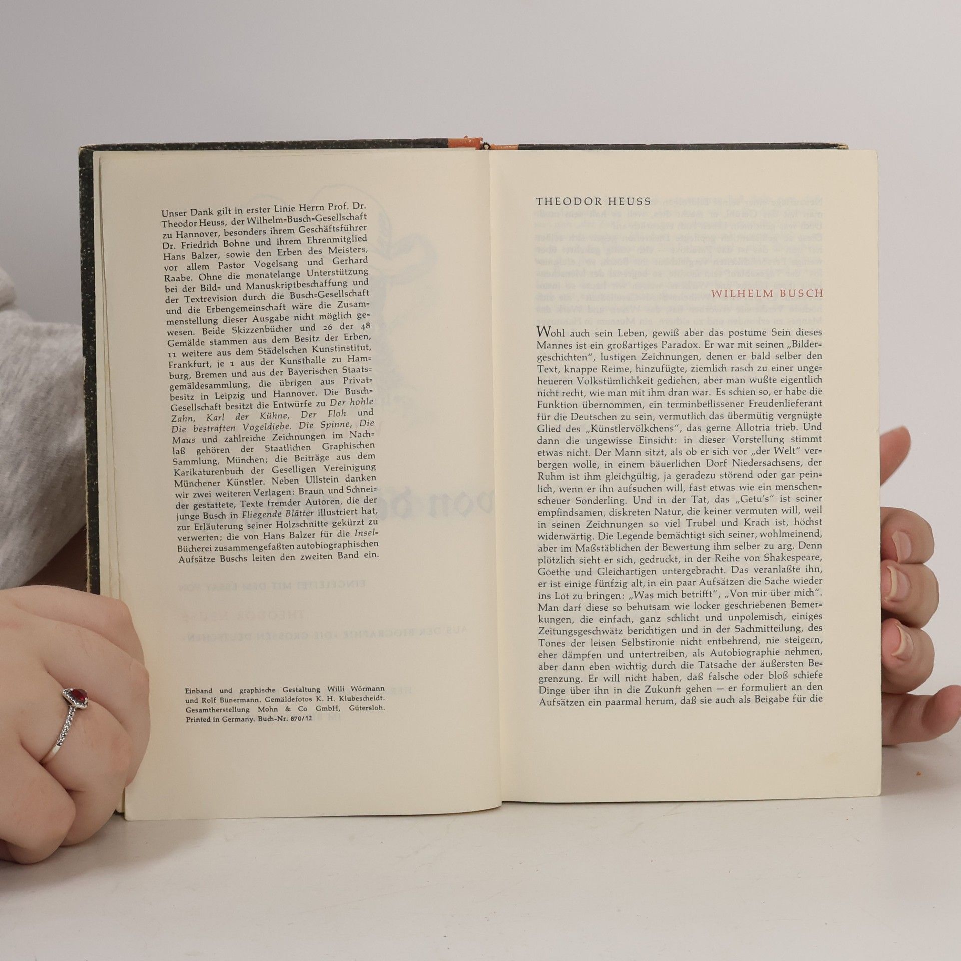 Wilhelm Busch Und die Moral von der Geschicht