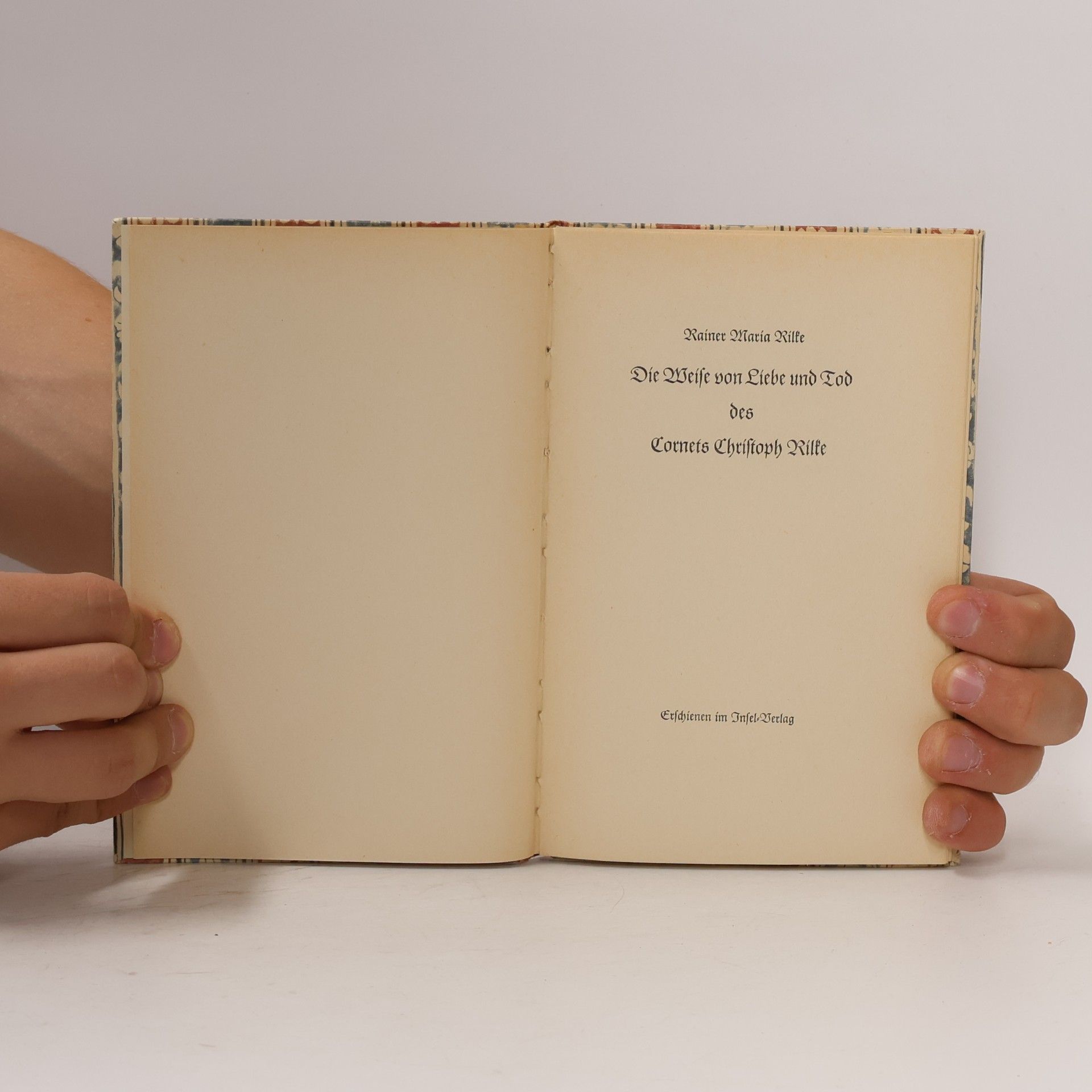 Rainer Maria Rilke Die Weise von Liebe und Tod des Cornets Christoph Rilke