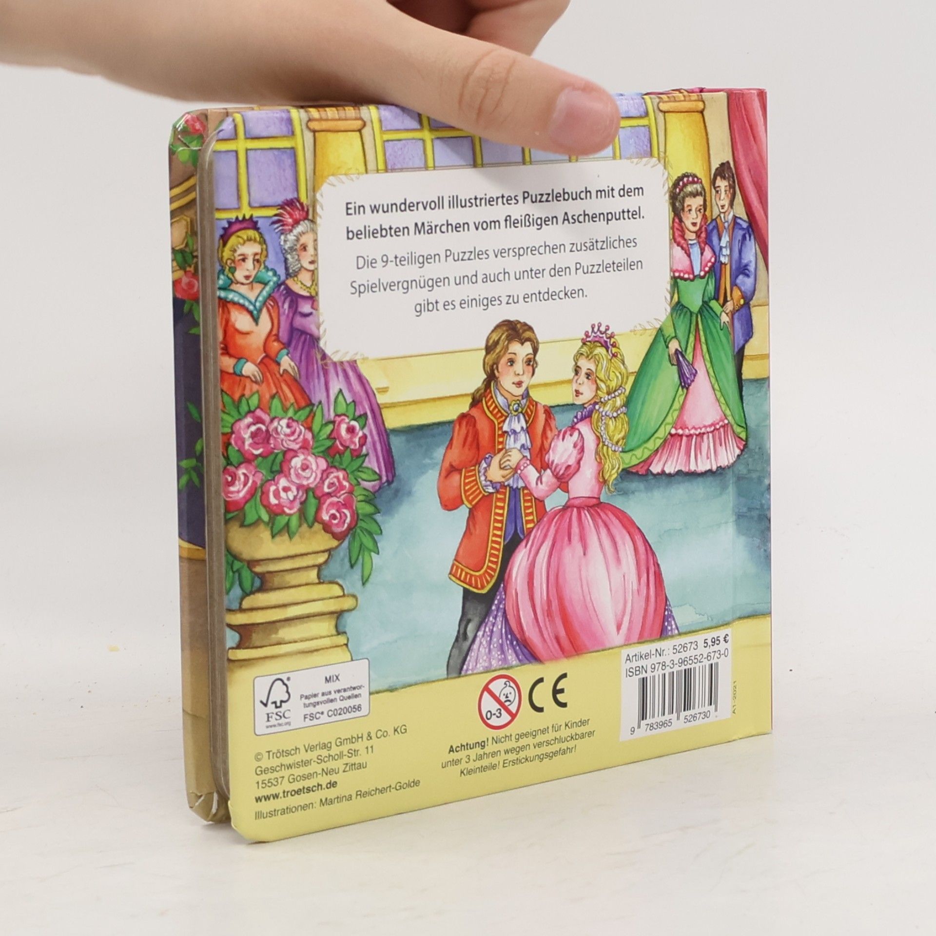 Trötsch Verlag Trötsch Pappenbuch Puzzlebuch Aschenputtel