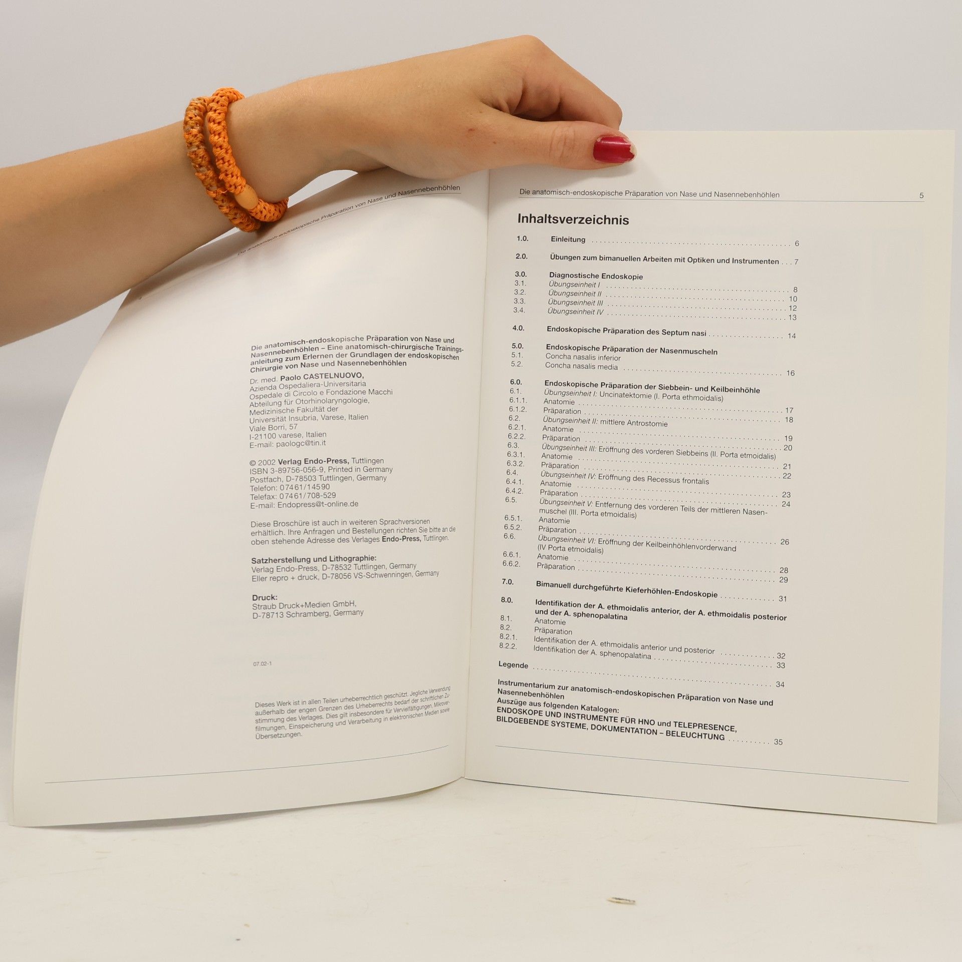 Paolo Castelnuovo Die Anatomisch-Endoskopische Präparation von Nase und Nasennebenhöhlen