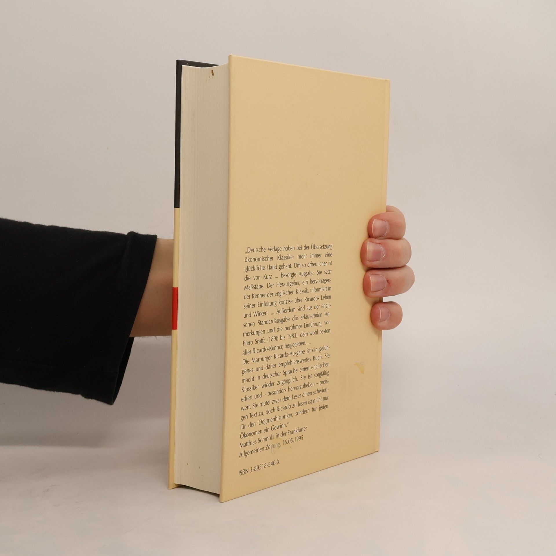 David Ricardo Über die Grundsätze der Politischen Ökonomie und der Besteuerung