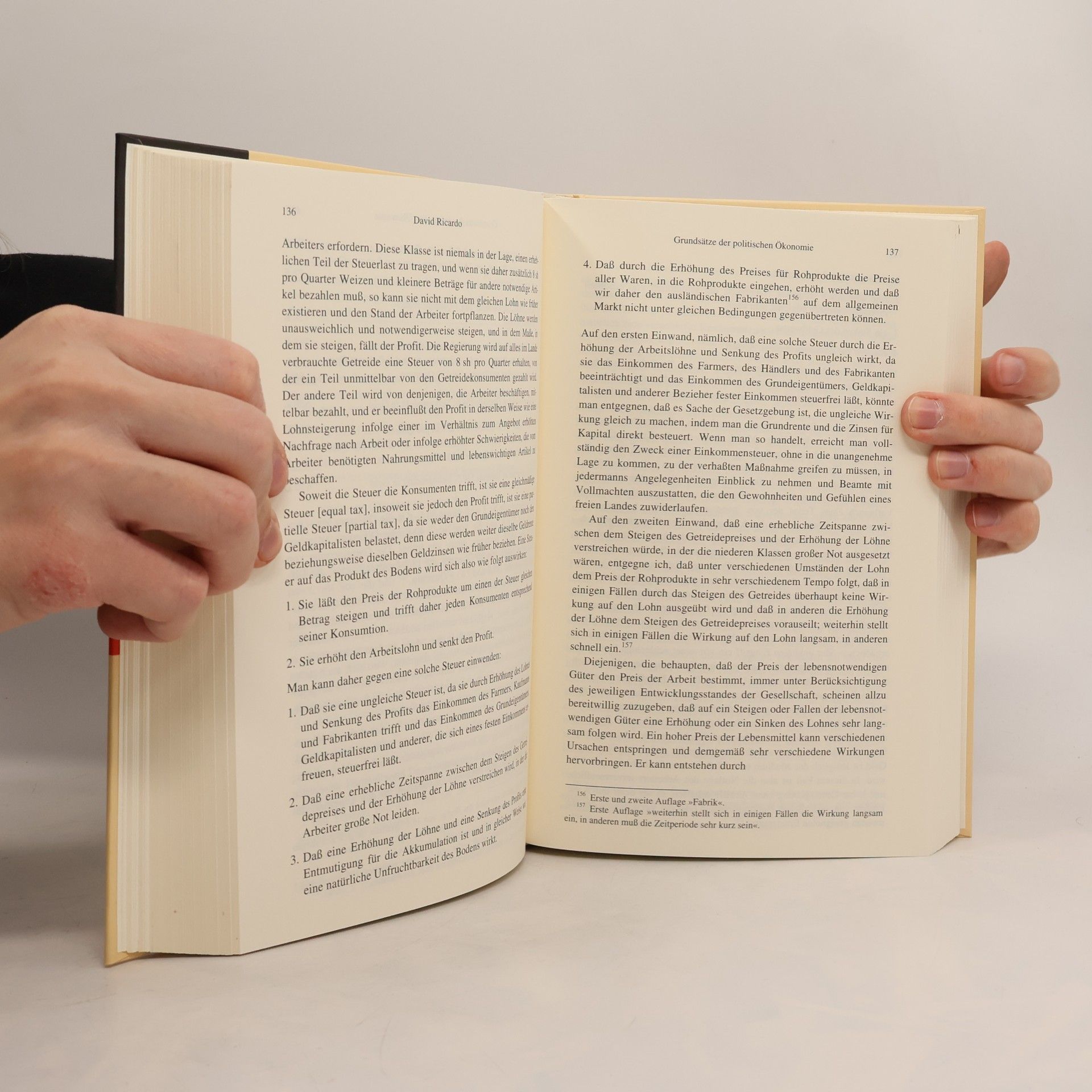 David Ricardo Über die Grundsätze der Politischen Ökonomie und der Besteuerung