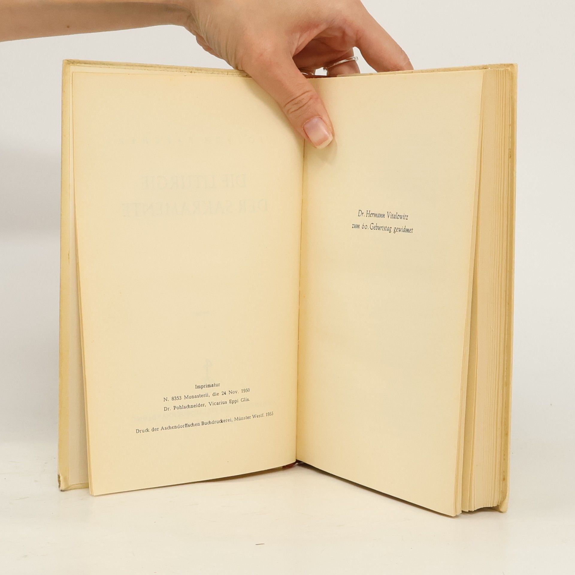 Joseph Pascher Liturgie der Sakramente