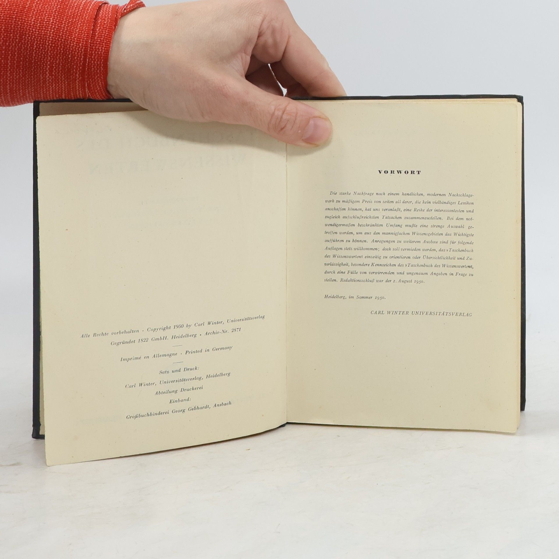 Collectif d'auteurs Taschenbuch des Wissenswerten
