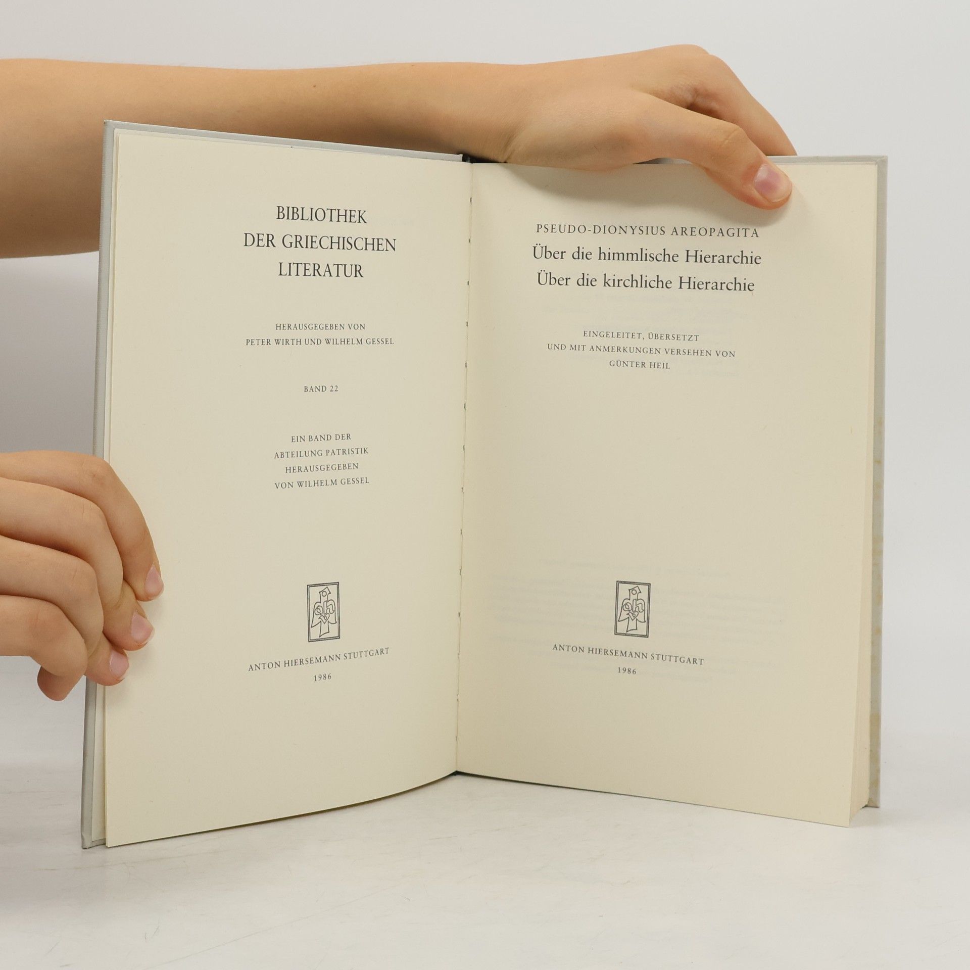 Peter Wirth Bibliothek der Griechischen Literatur