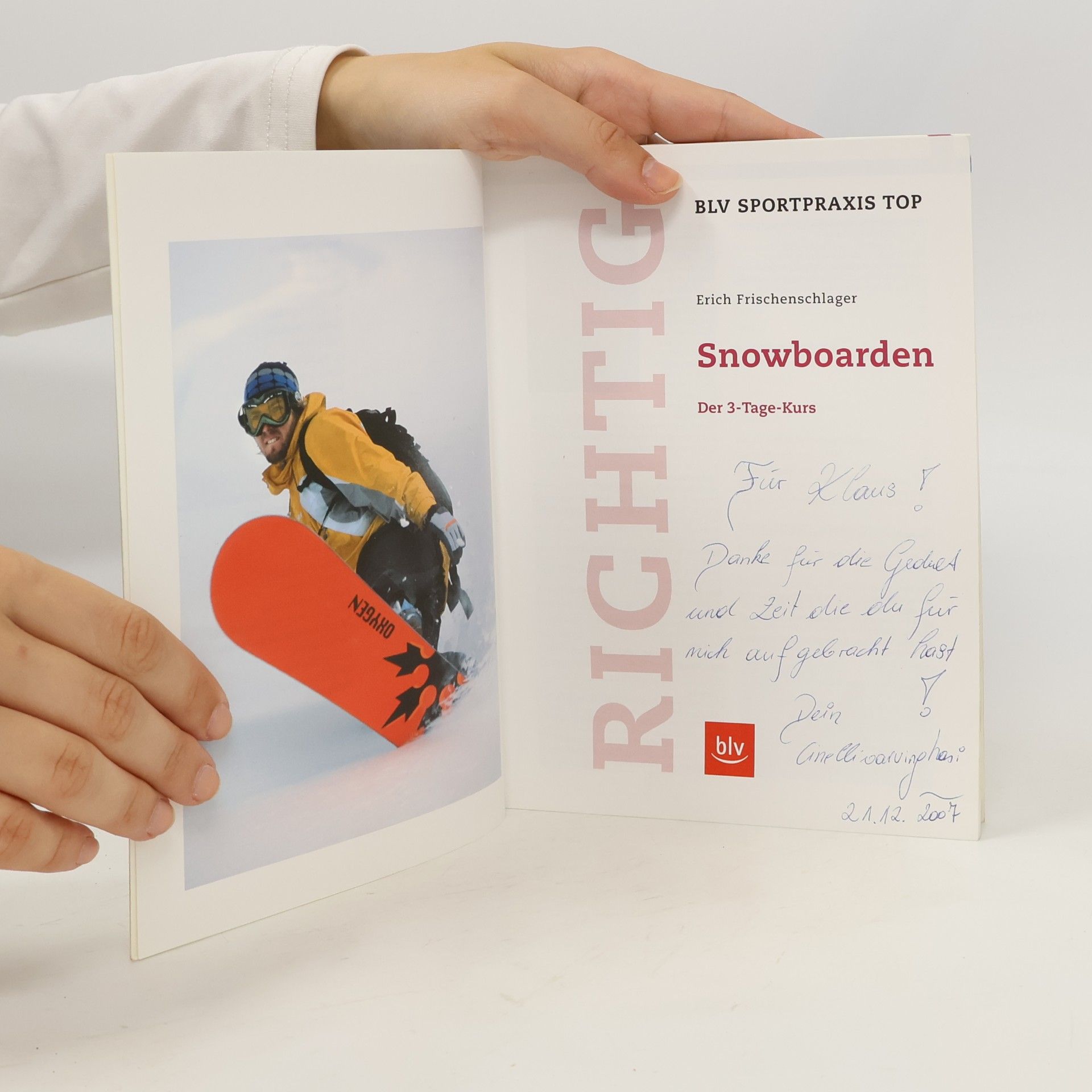 Erich Frischenschlager Richtig Snowboarden