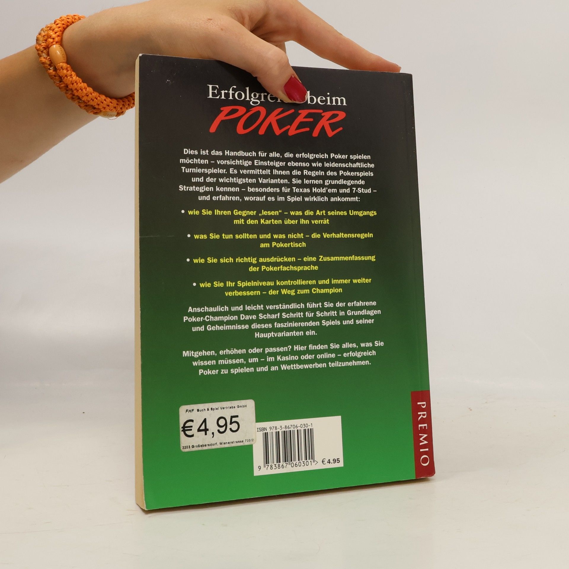Dave Scharf Erfolgreich beim Poker