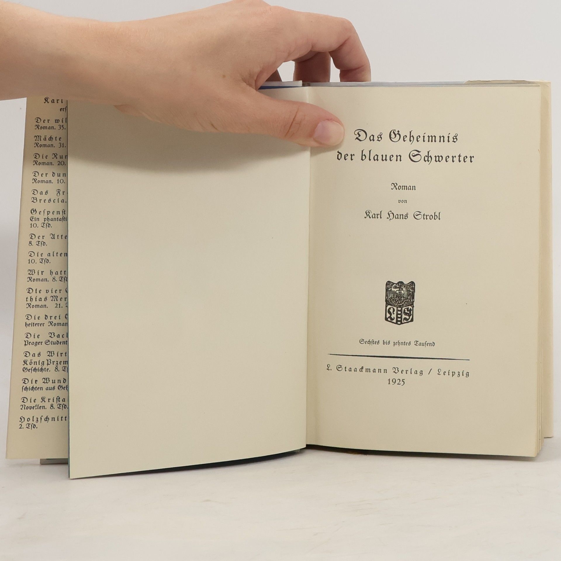 Karl Hans Strobl Das Geheimnis der blauen Schwerter