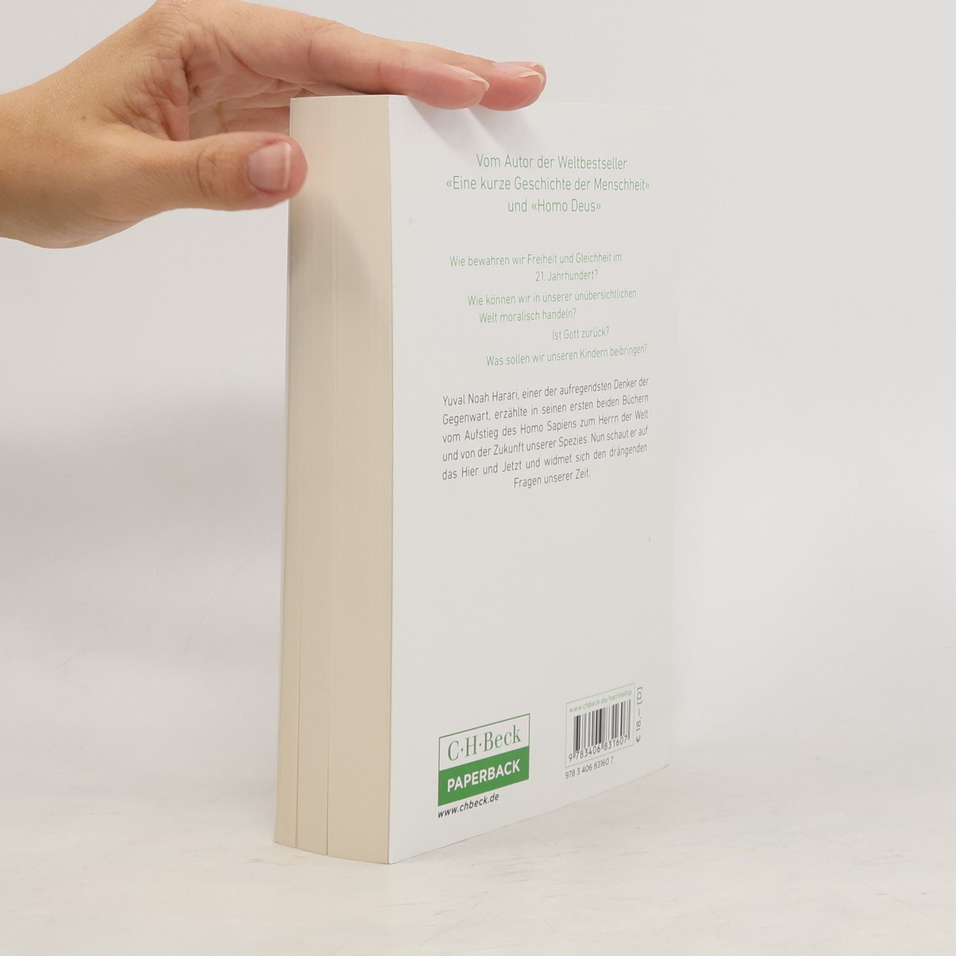 Yuval Noah Harari 21 Lektionen für das 21. Jahrhundert (Beck Paperback)