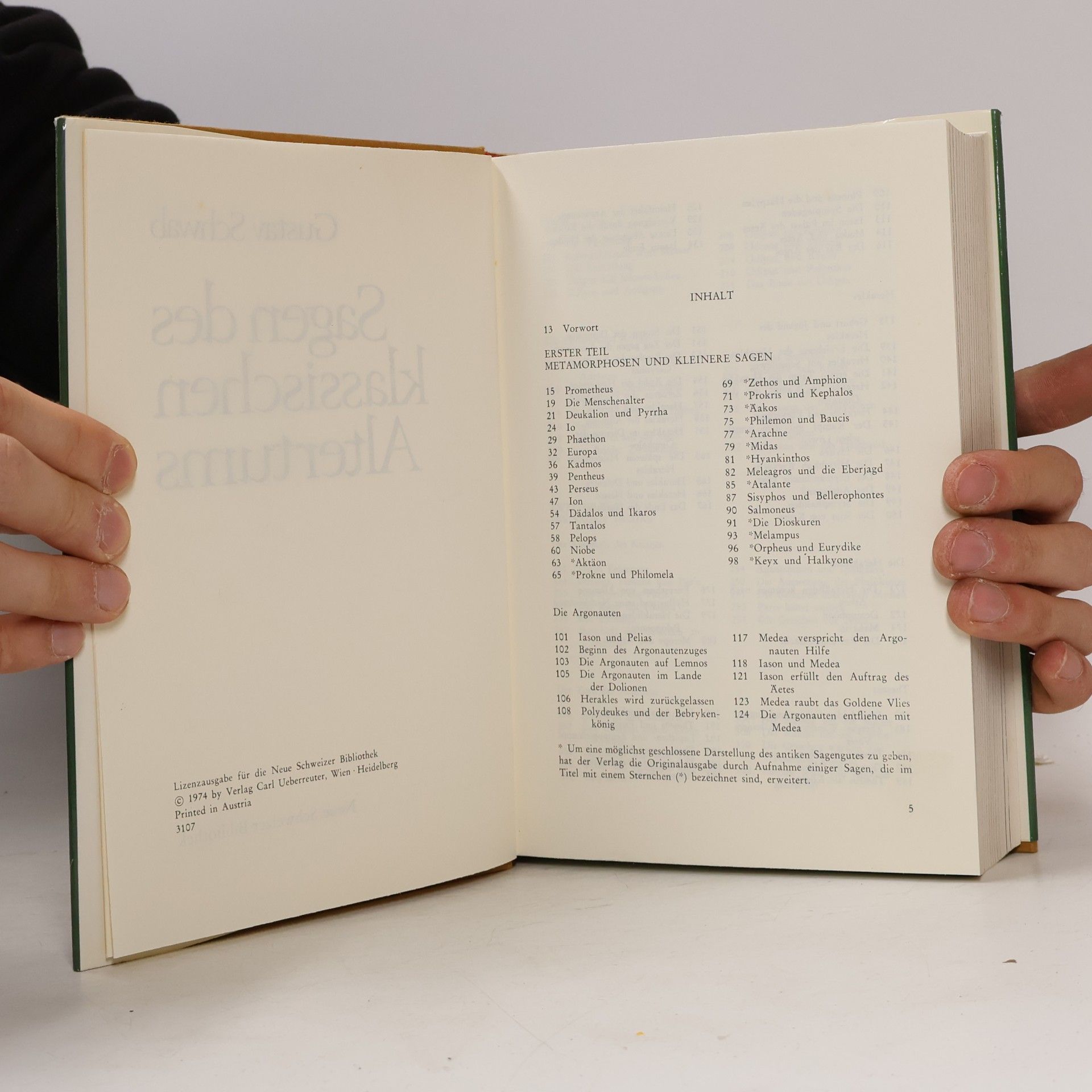 Gustav Schwab Sagen des klassischen Altertums