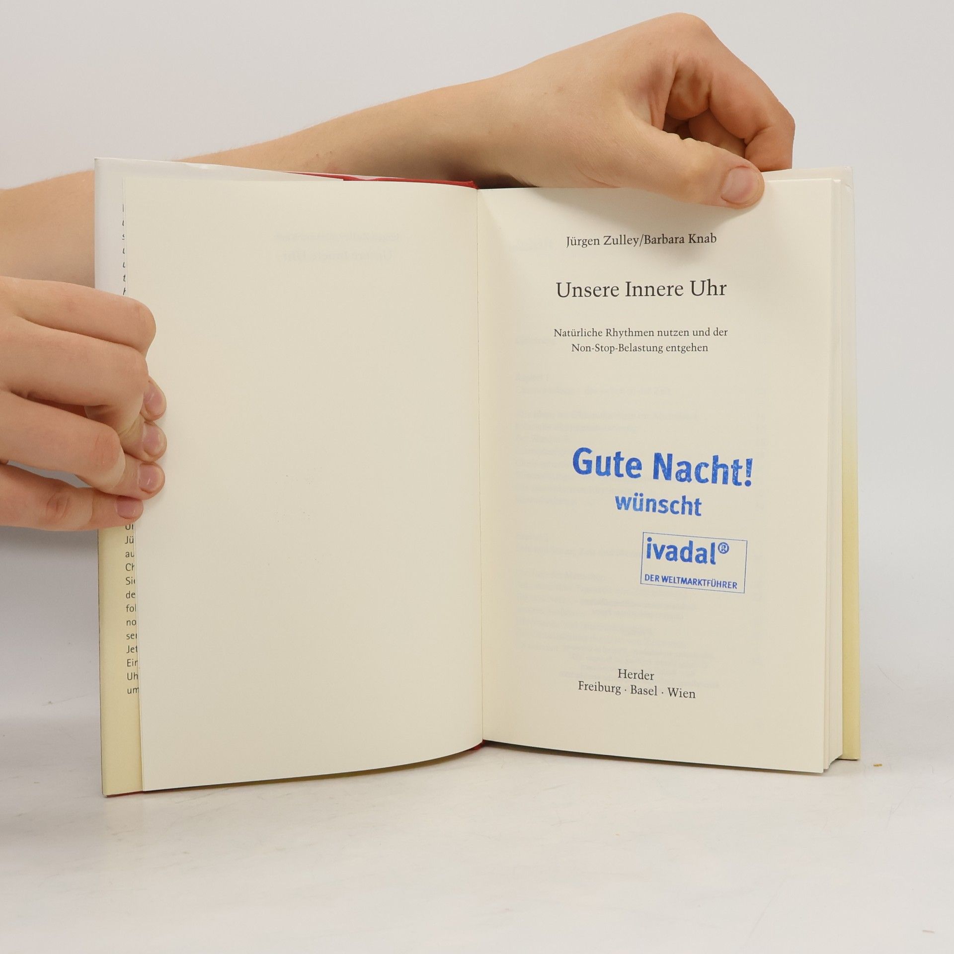 Jürgen Zulley Unsere innere Uhr