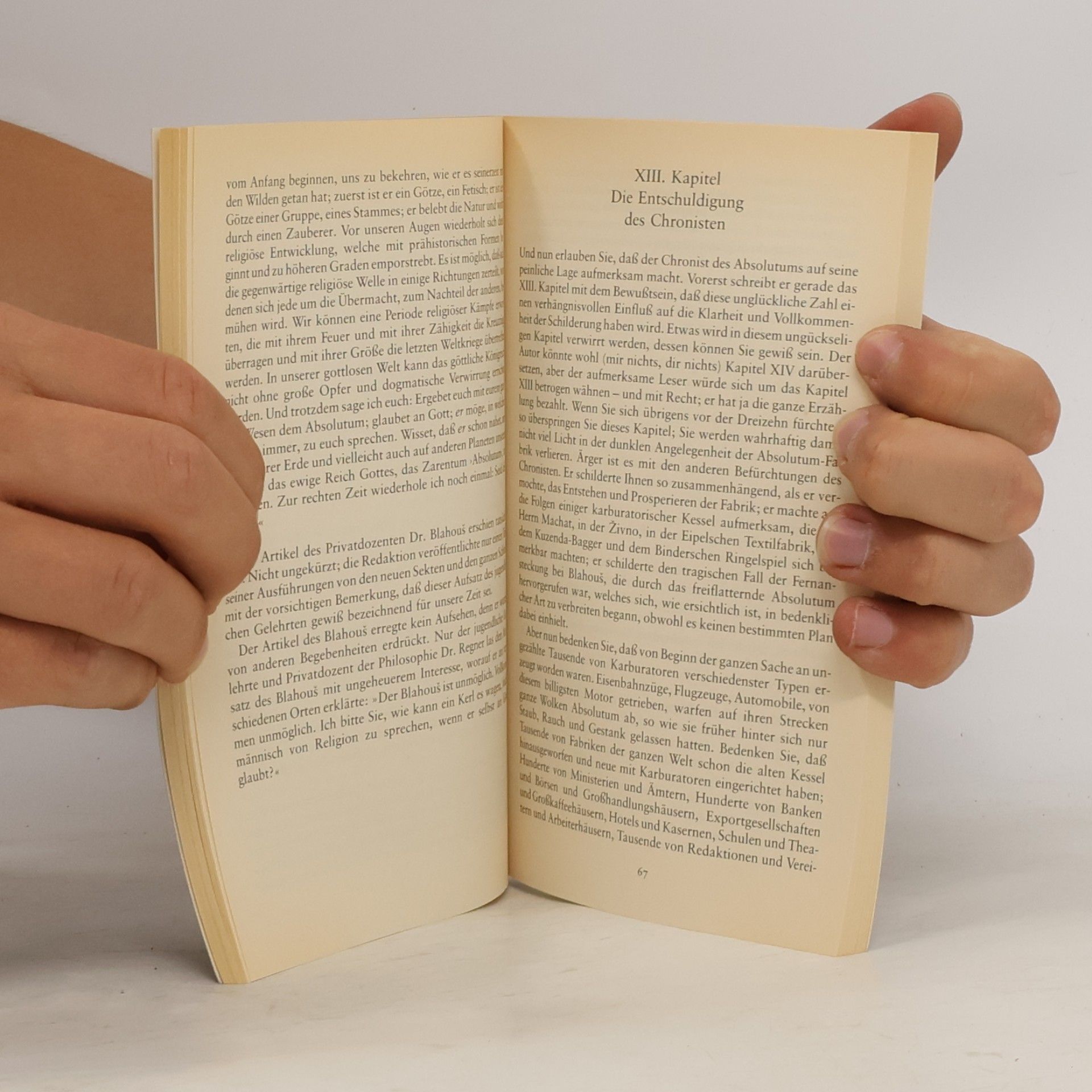 Karel Čapek Das Absolutum oder Die Gottesfabrik