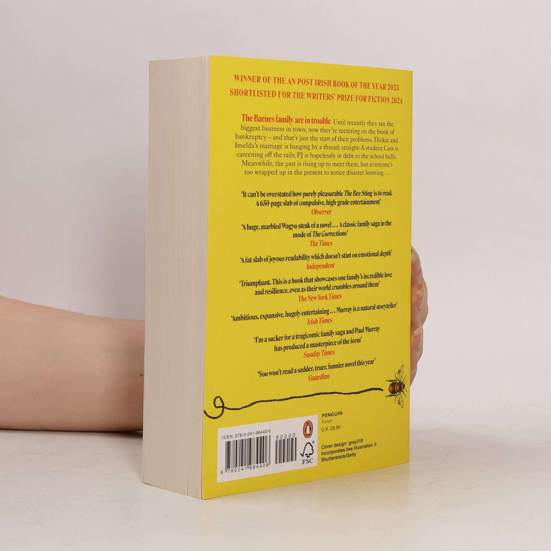 Paul Murray The Bee Sting: Shortlisted for the Booker Prize 2023
