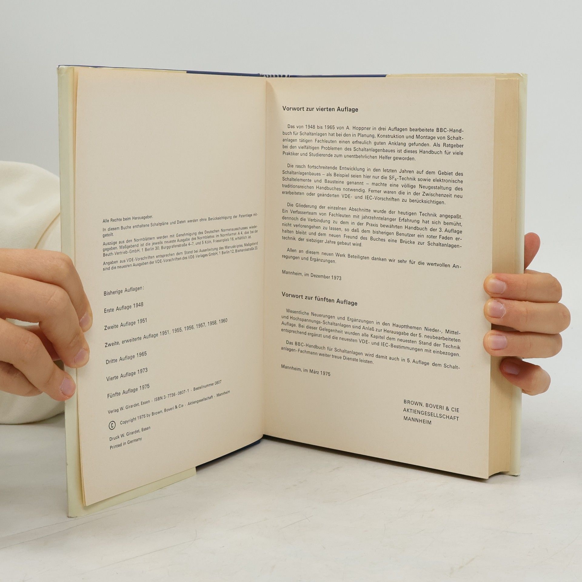 Otto Guthmann Handbuch für Schaltanlagen
