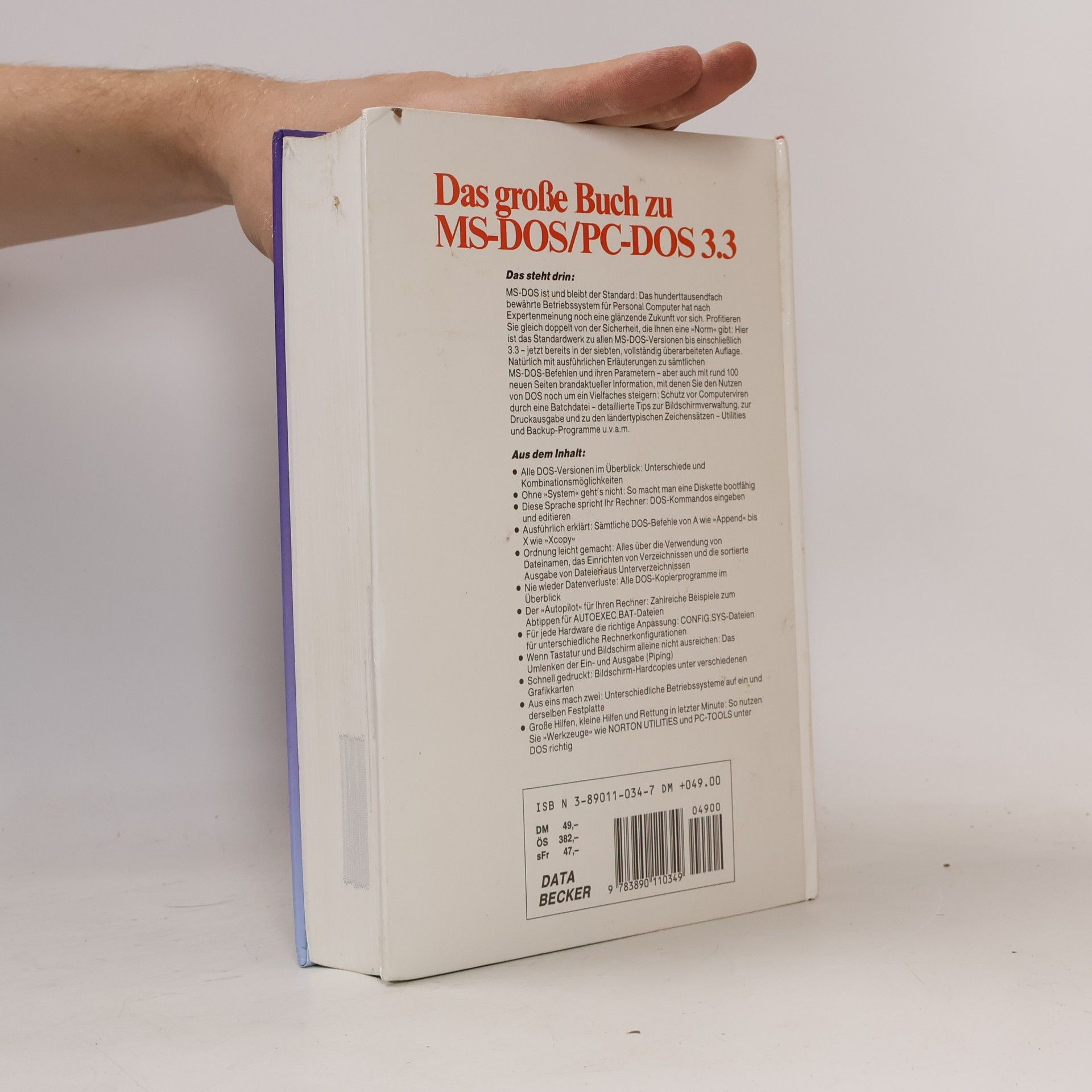 Jörg Schieb Das grosse Buch zu MS-DOS, PC-DOS