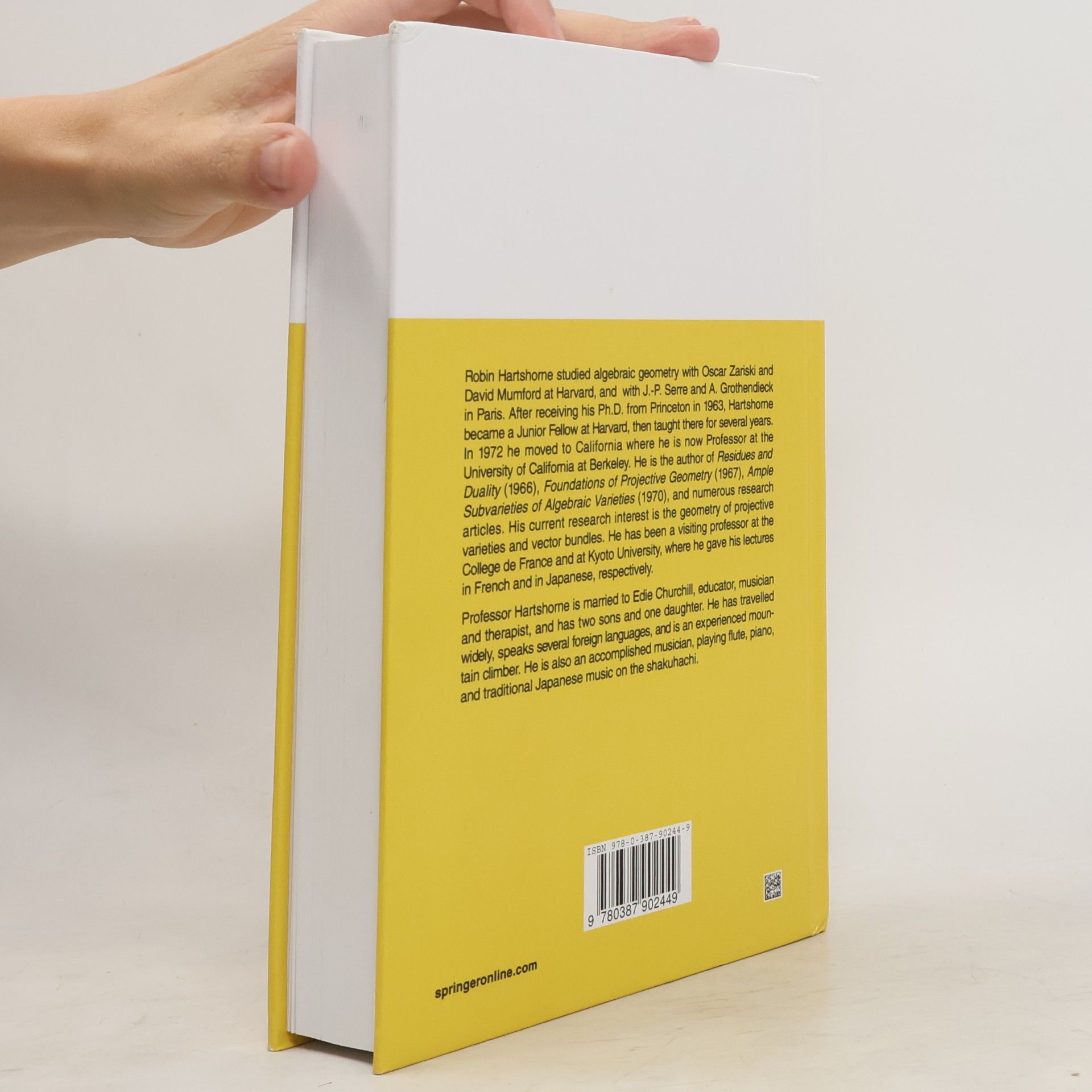 Robin Hartshorne Algebraic Geometry