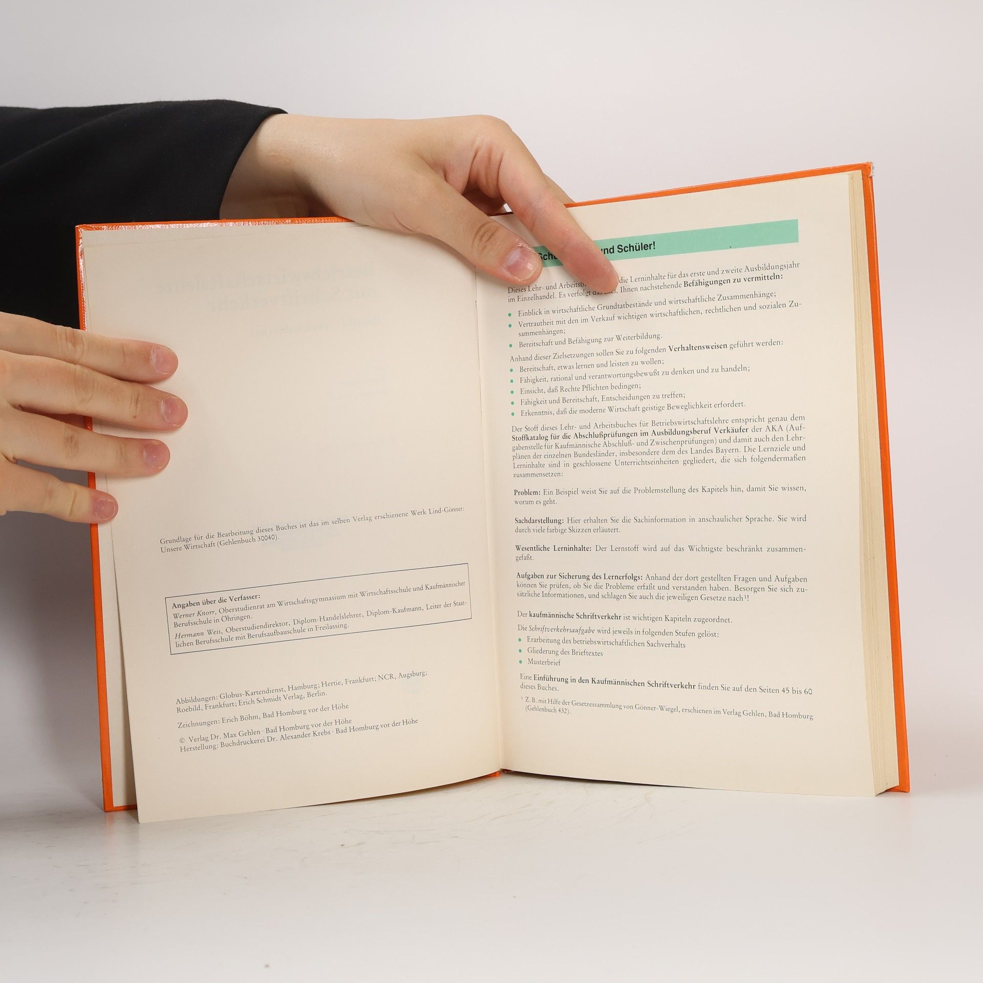 Werner Knorr Betriebswirtschaftslehre mit Schriftverkehr