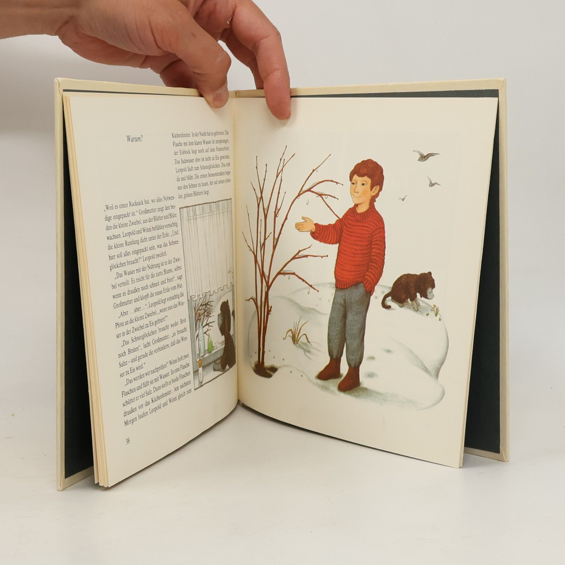 Inge Feustel Leopold und Winni im Schnee