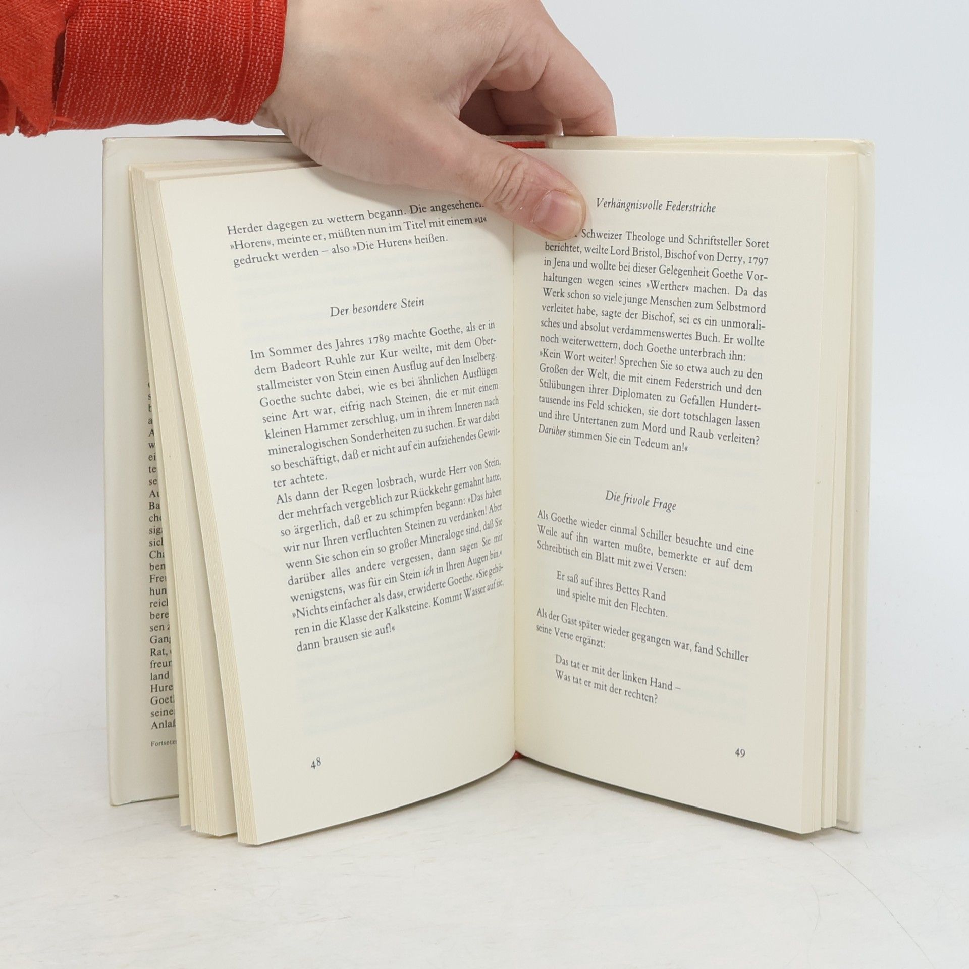 Wolfgang W. Parth Geschichten vom Herrn Goethe