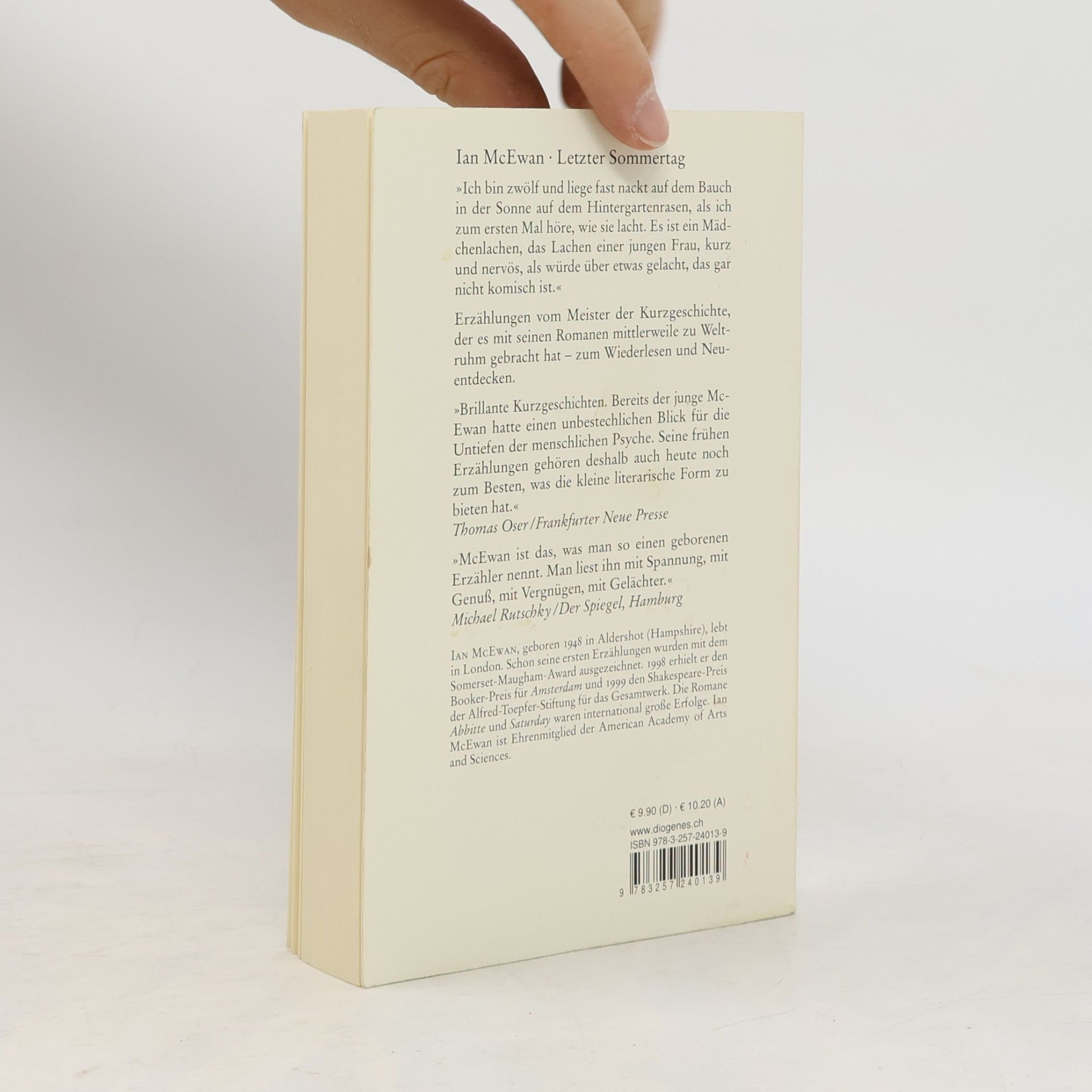 Ian McEwan Letzter Sommertag