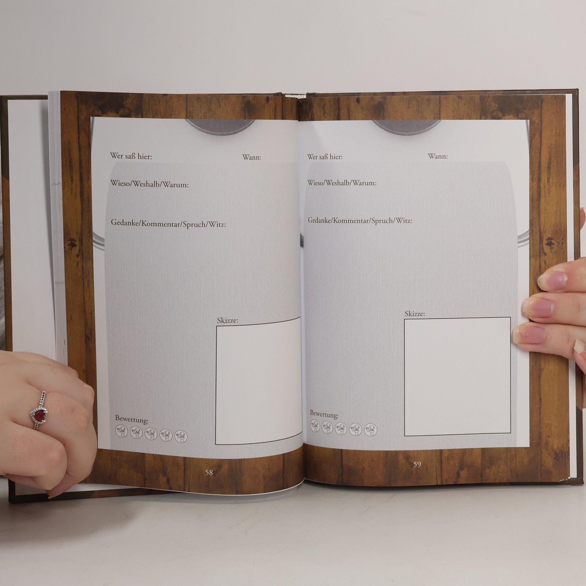 Das kreative Klo-Gästebuch zum Eintragen