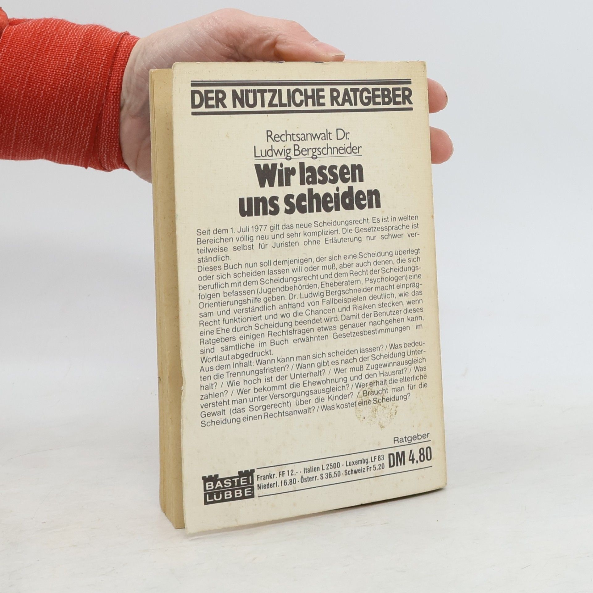 Ludwig Bergschneider Wir lassen uns scheiden
