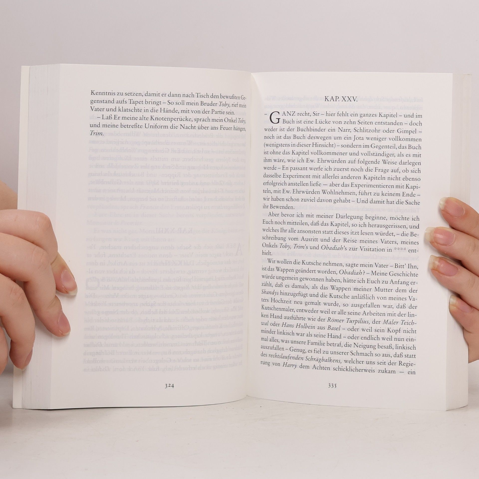 Laurence Sterne Leben und Ansichten von Tristram Shandy, Gentleman