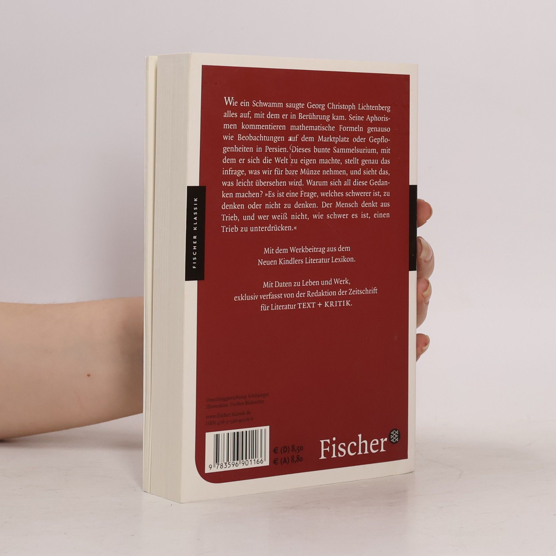 Georg Christoph Lichtenberg Fischer Klassik: Aus den Sudelbüchern