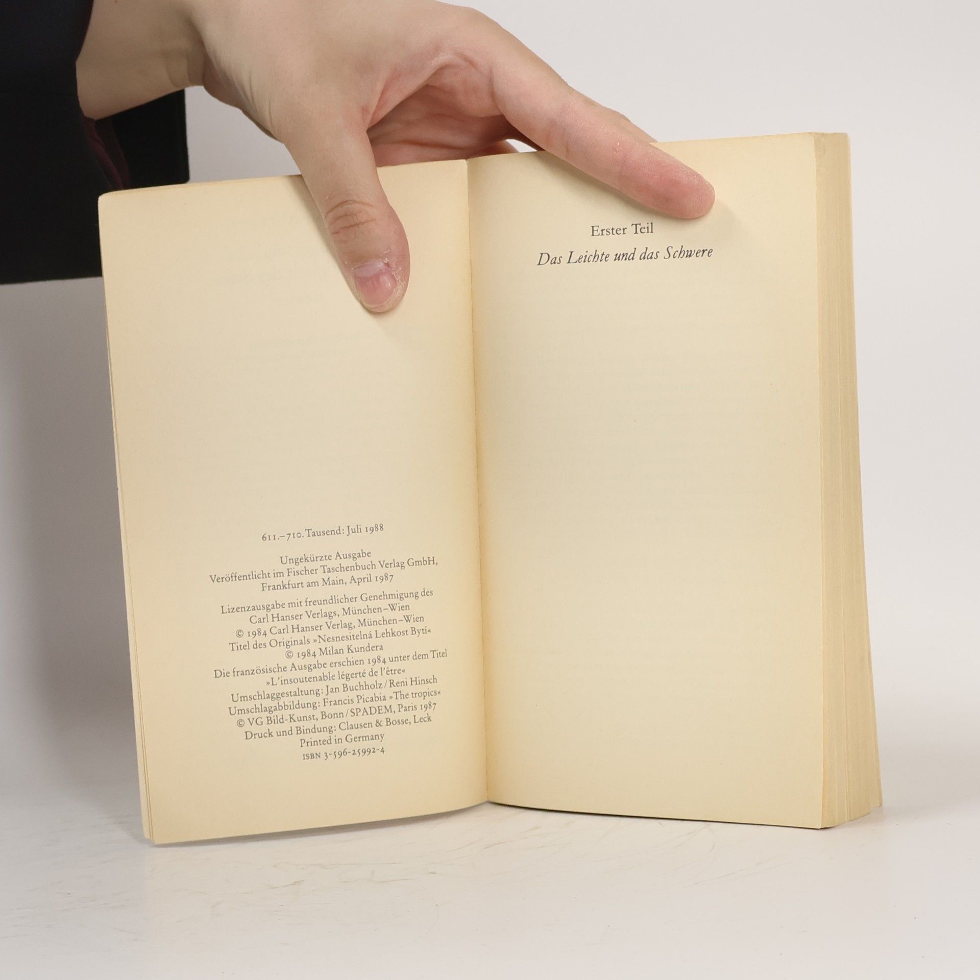 Milan Kundera Die unerträgliche Leichtigkeit des Seins