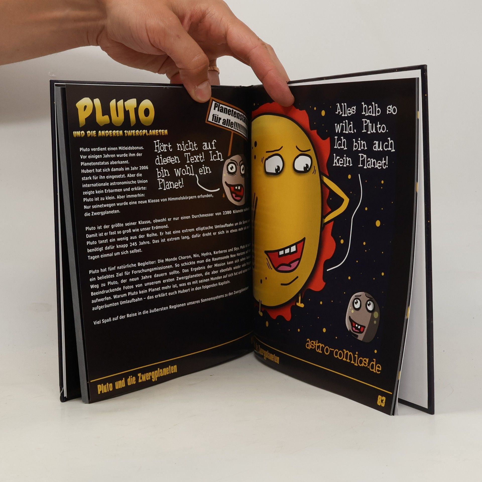 Tim Julian Ruster Astro-Comics erklärt das Sonnensystem