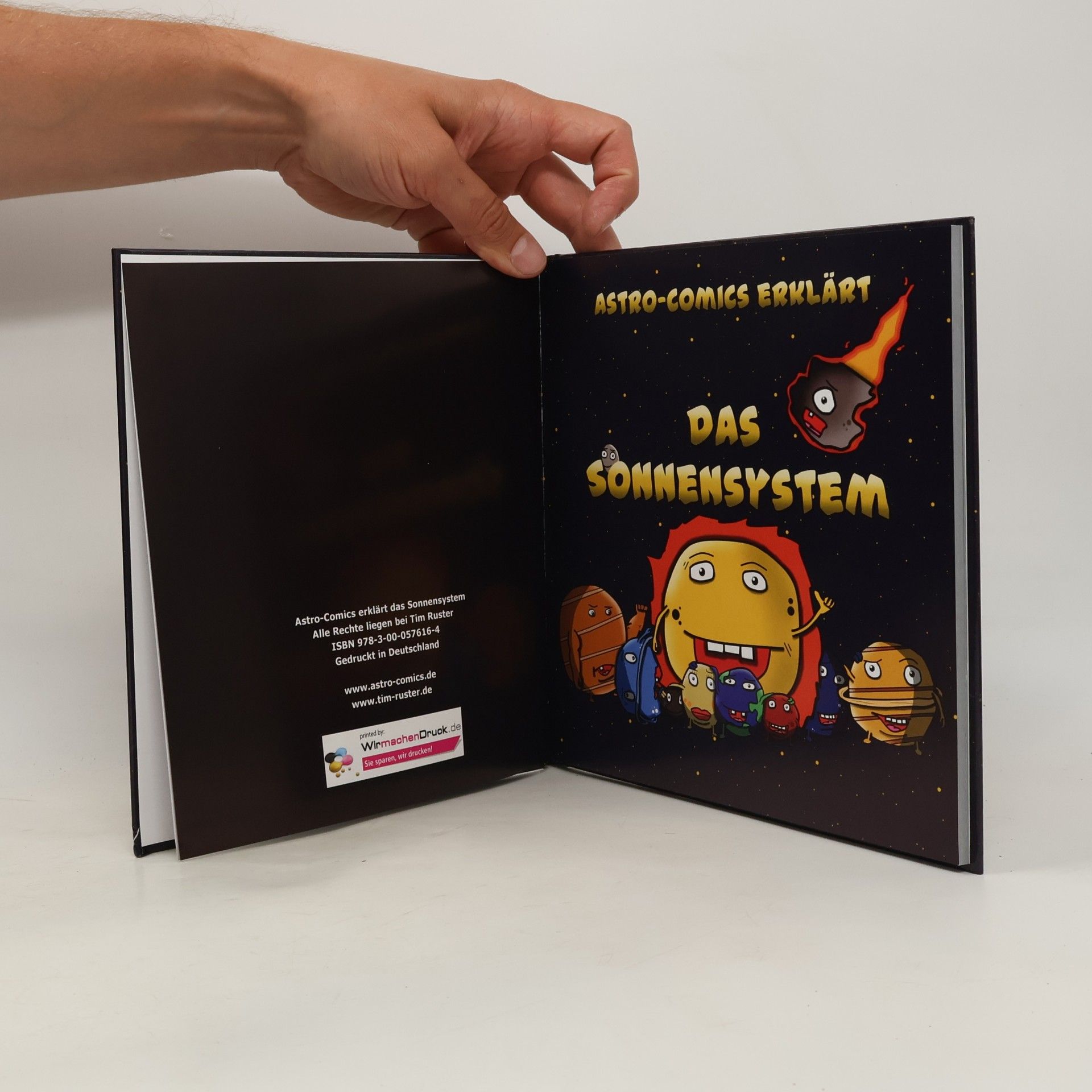 Tim Julian Ruster Astro-Comics erklärt das Sonnensystem