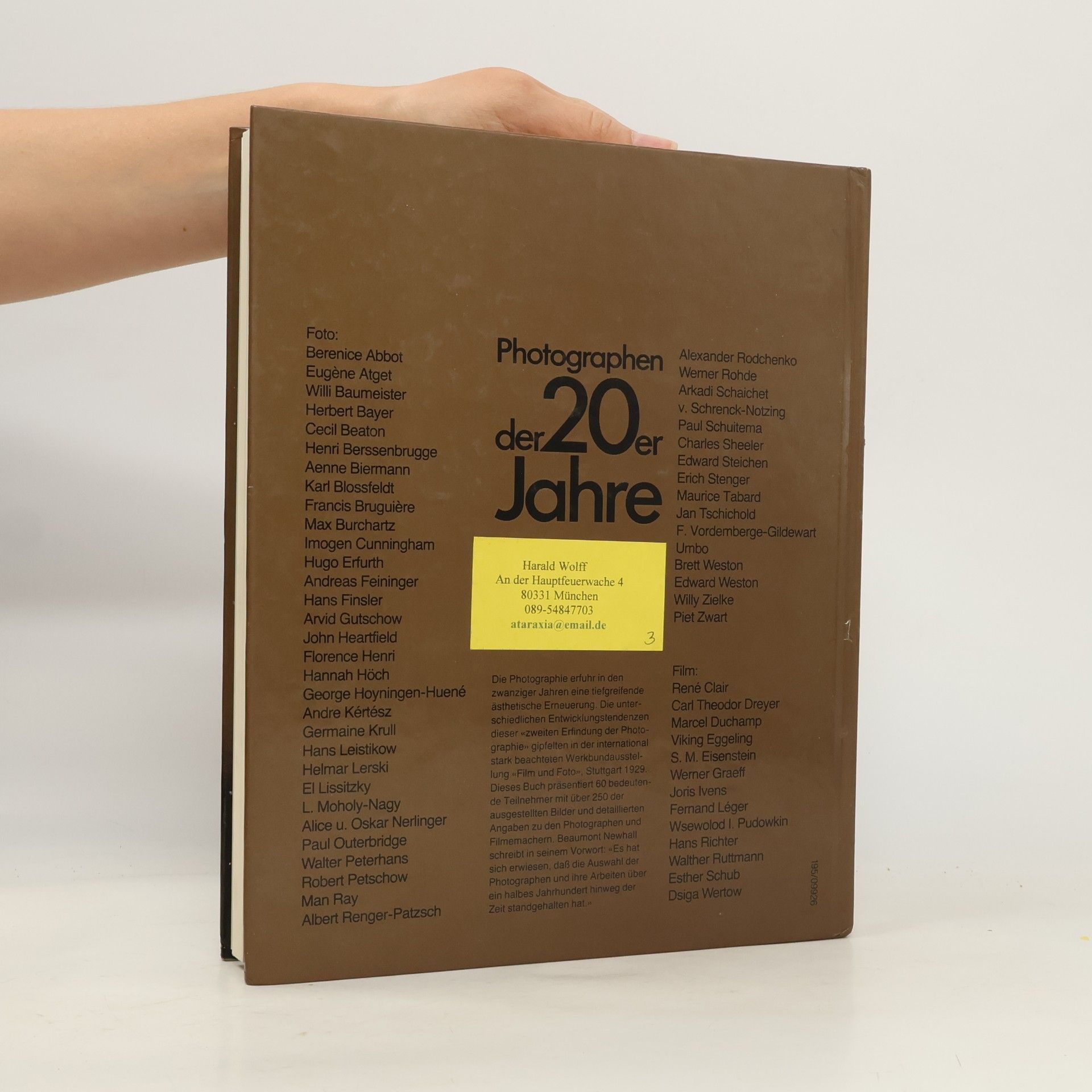 Karl Steinorth Photographen der 20er [zwanziger] Jahre