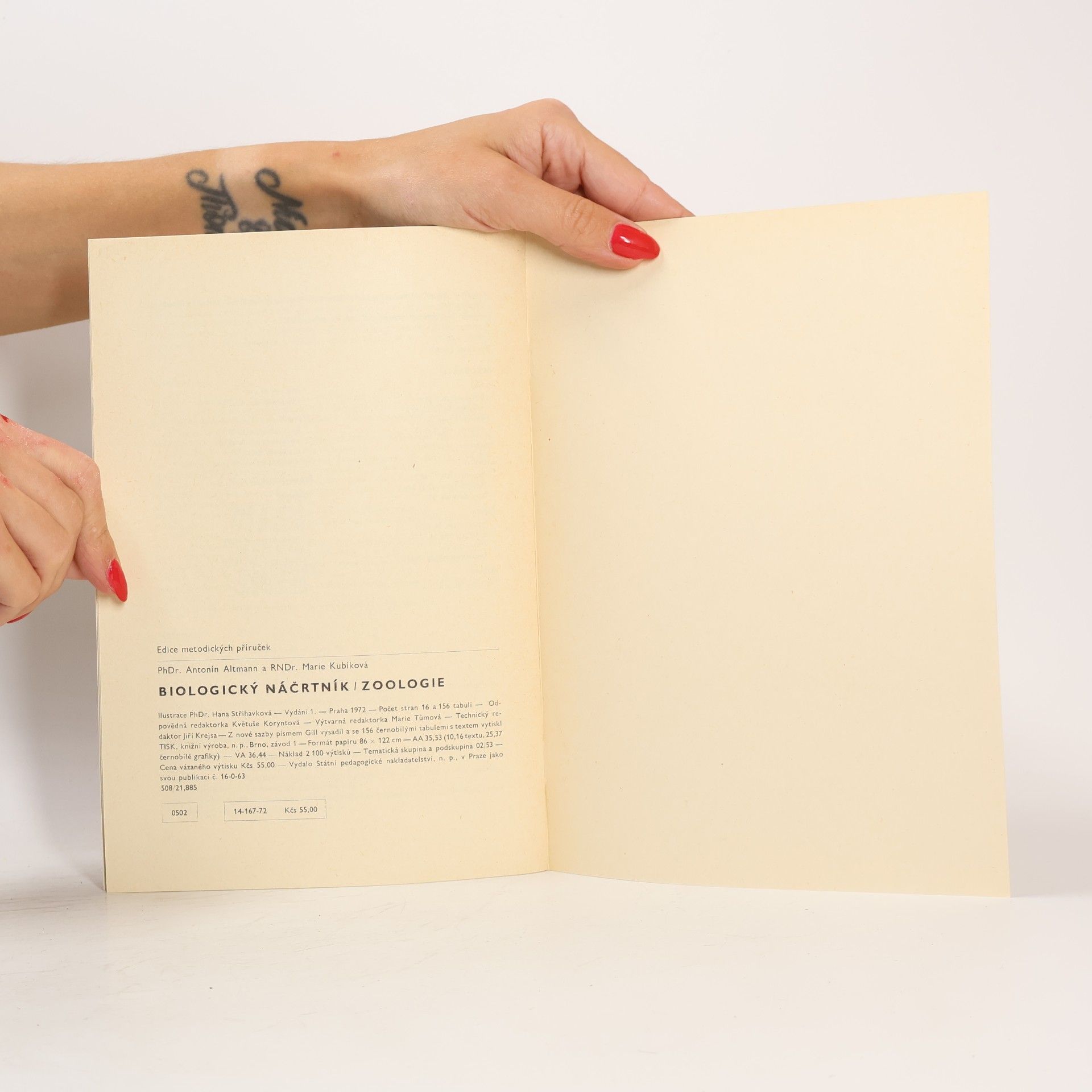 Collectif d'auteurs Biologický náčrtník Zoologie