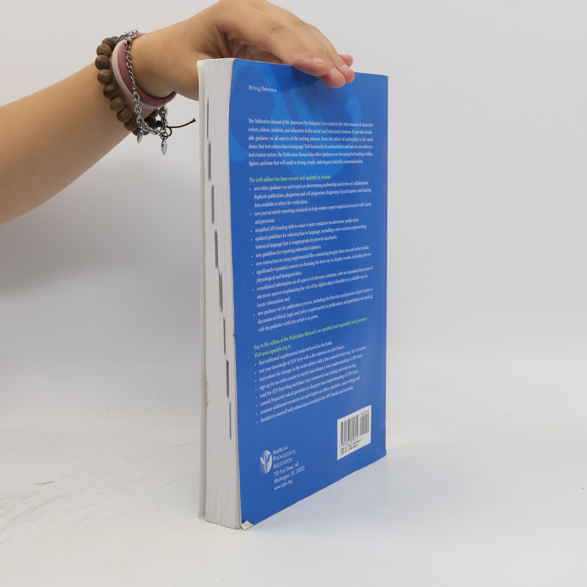 American Psychological Association Publication Manual of the American Psychological Association (Sixth Edition)